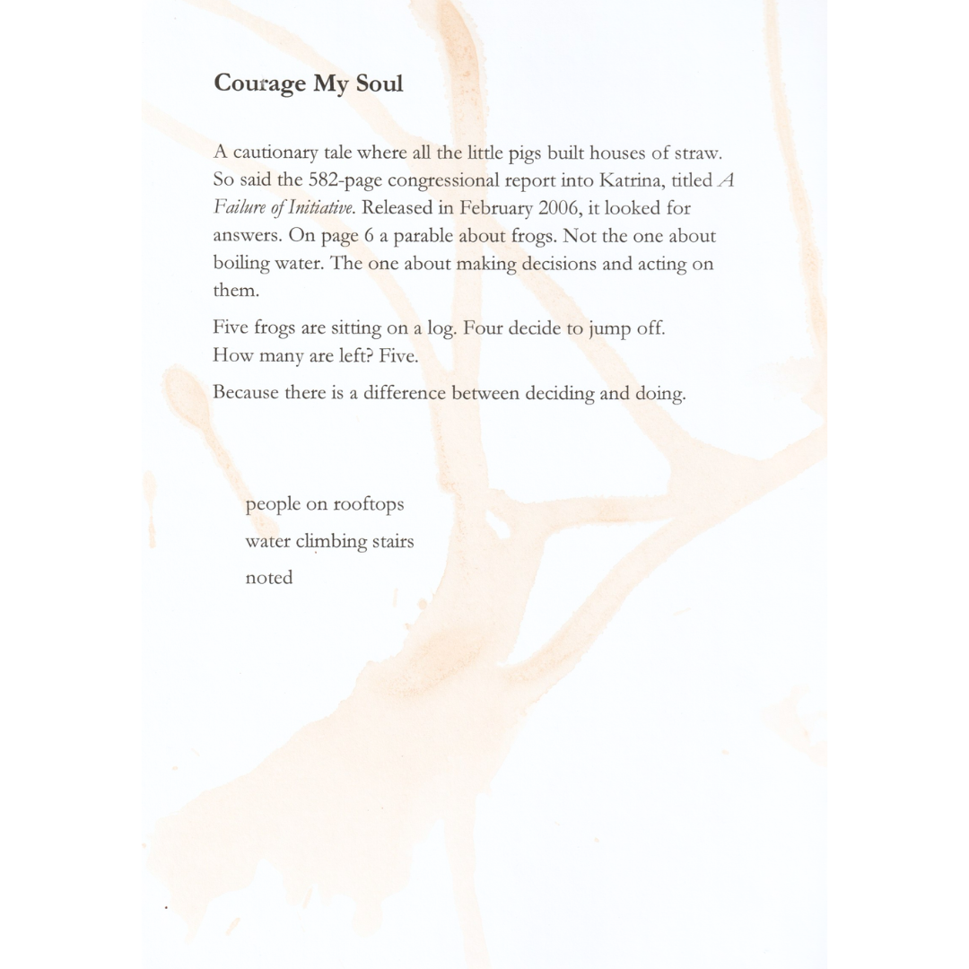 Courage my soul haibun