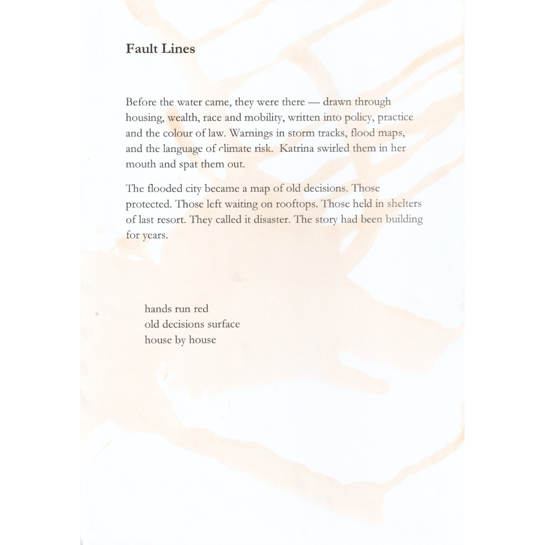 Fault lines haibun