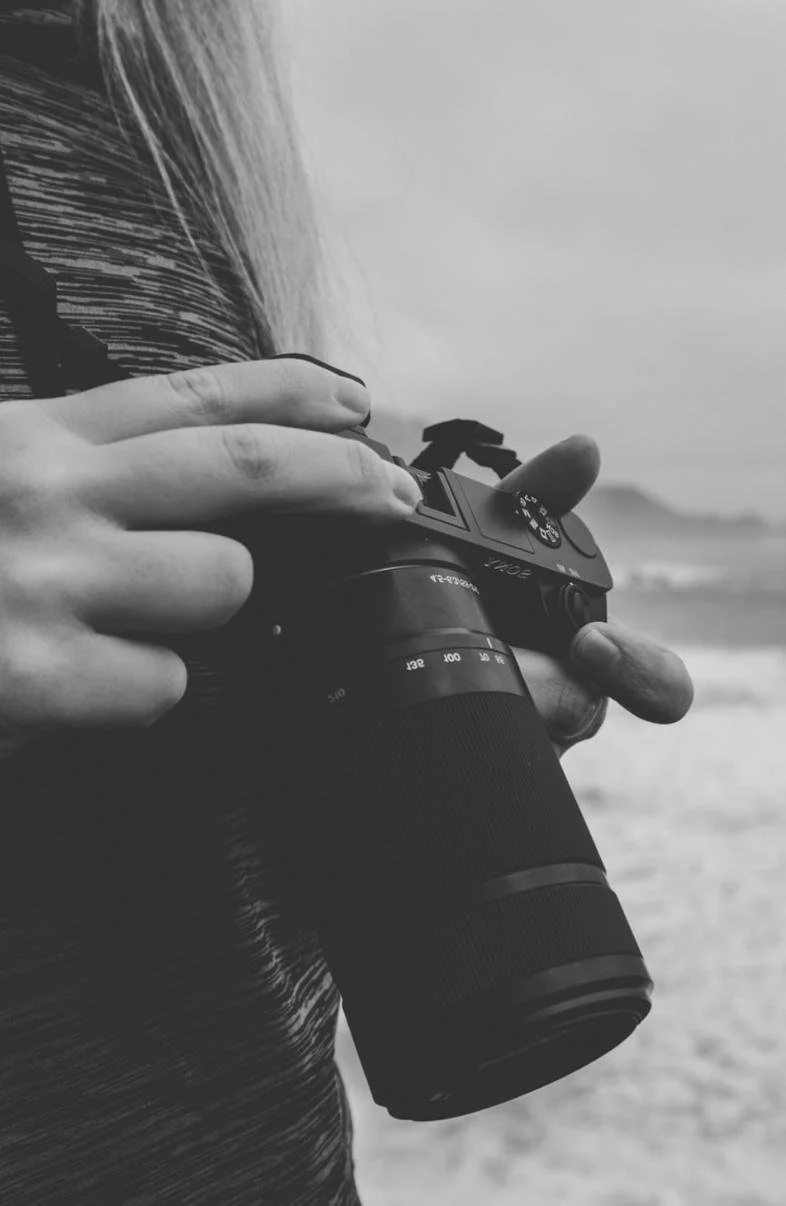 camera in hands