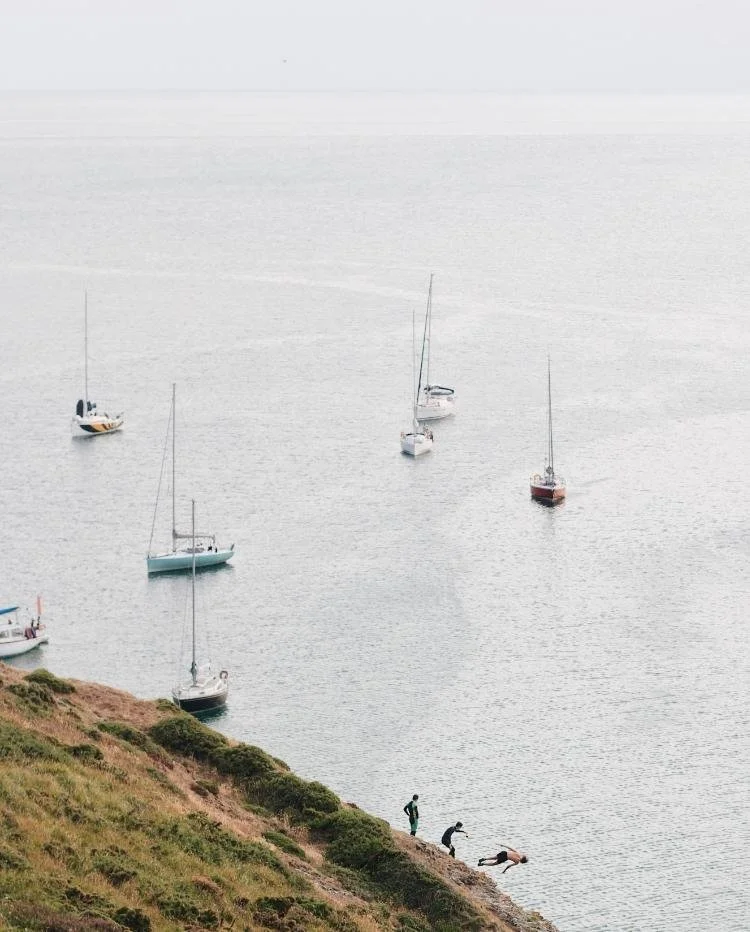 ocean with boats