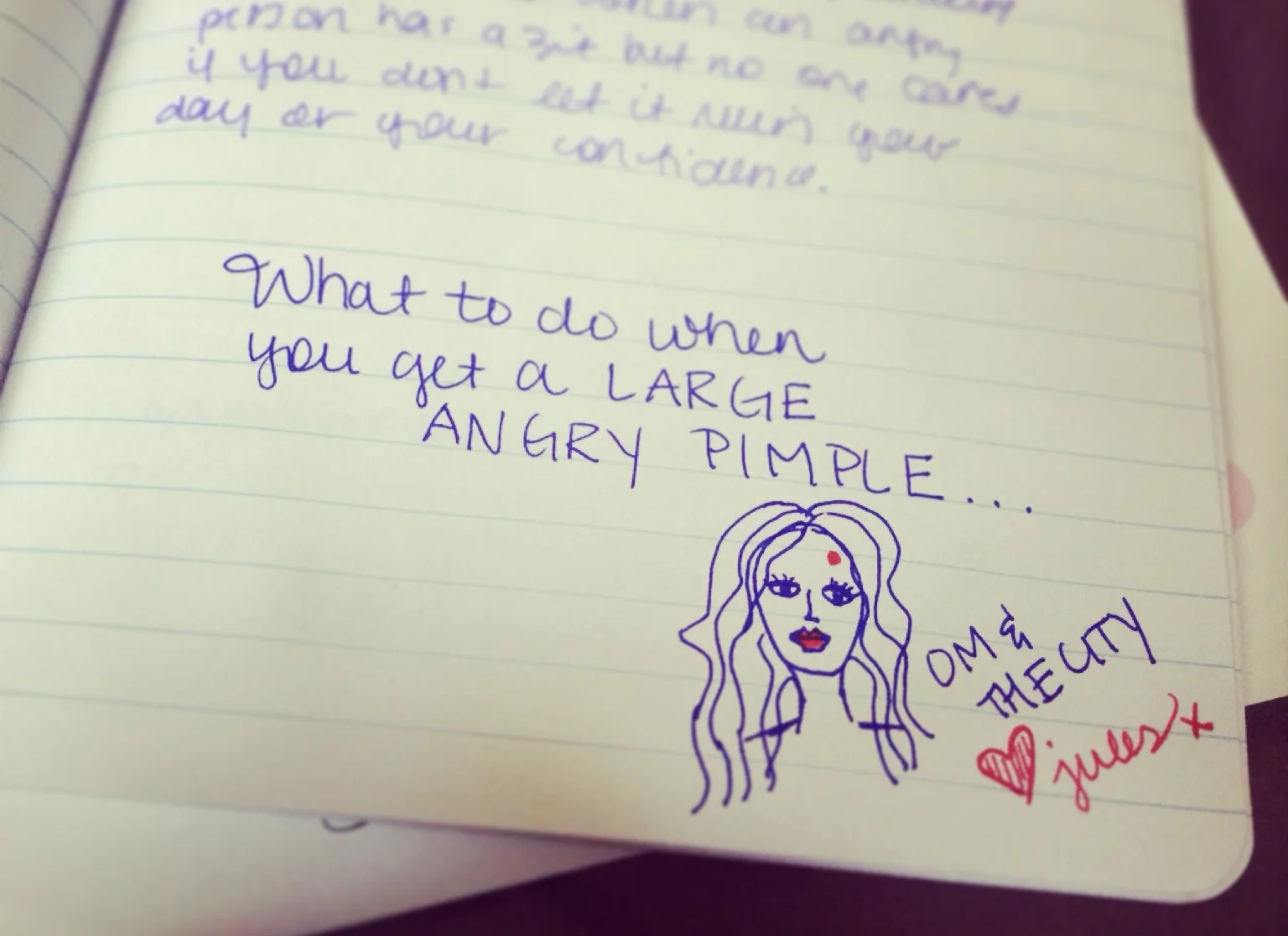 What To Do When You Get a Large Angry Pimple