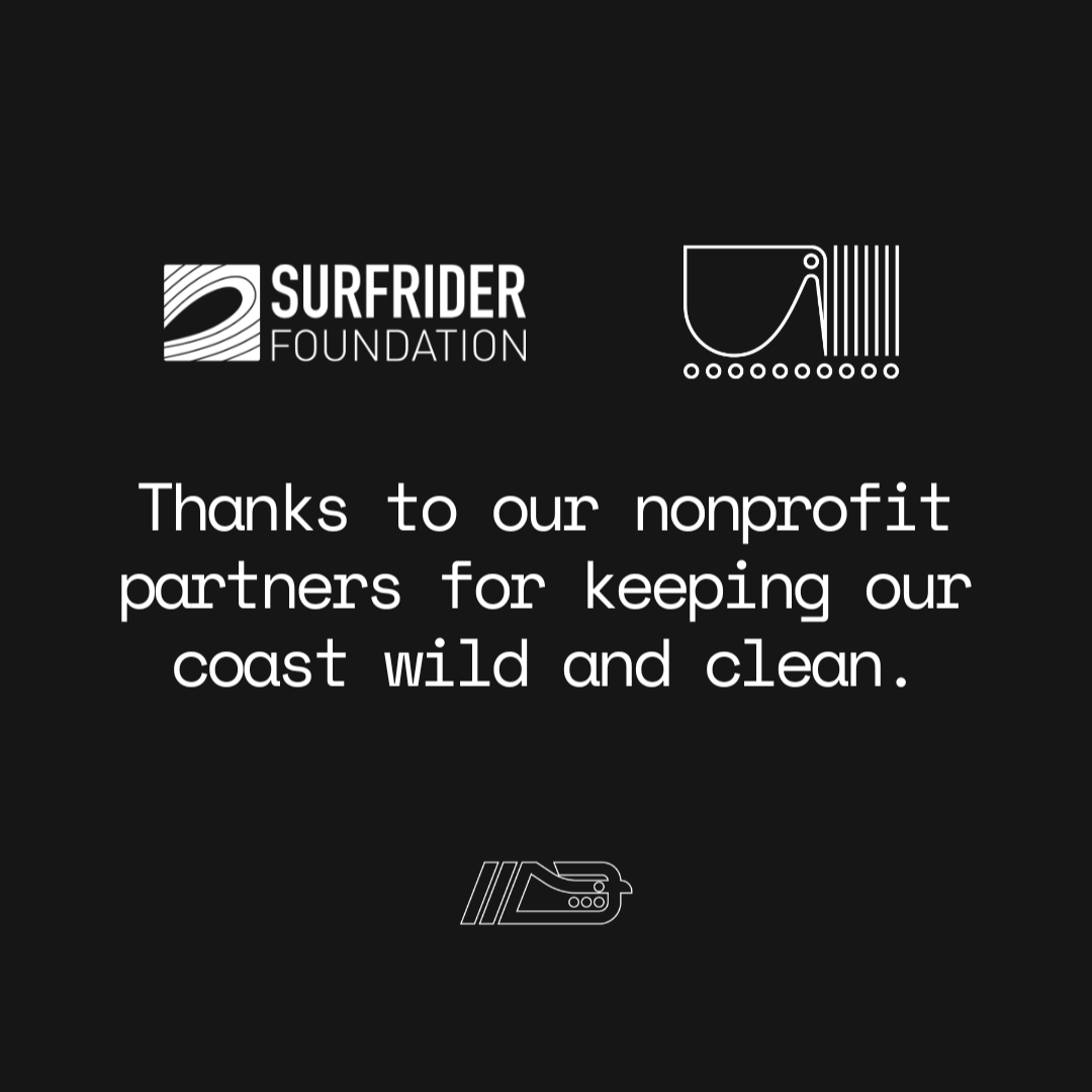 Thank you message from Surfrider Foundation thanking nonprofit partners for keeping the coast wild and clean.