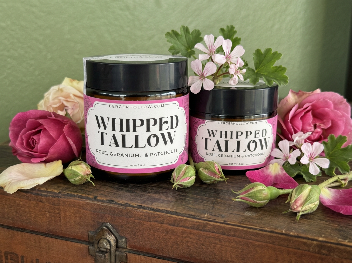 Whipped Tallow - Rose, Geranium & Patchouli