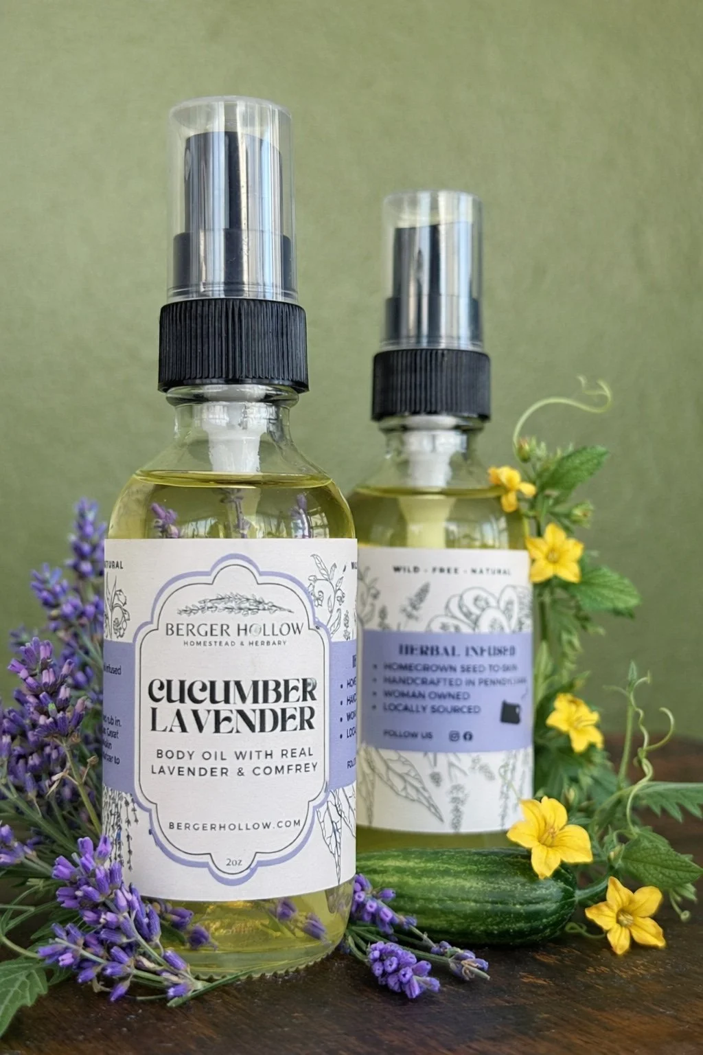 Cucumber Lavender Face & Body Oil