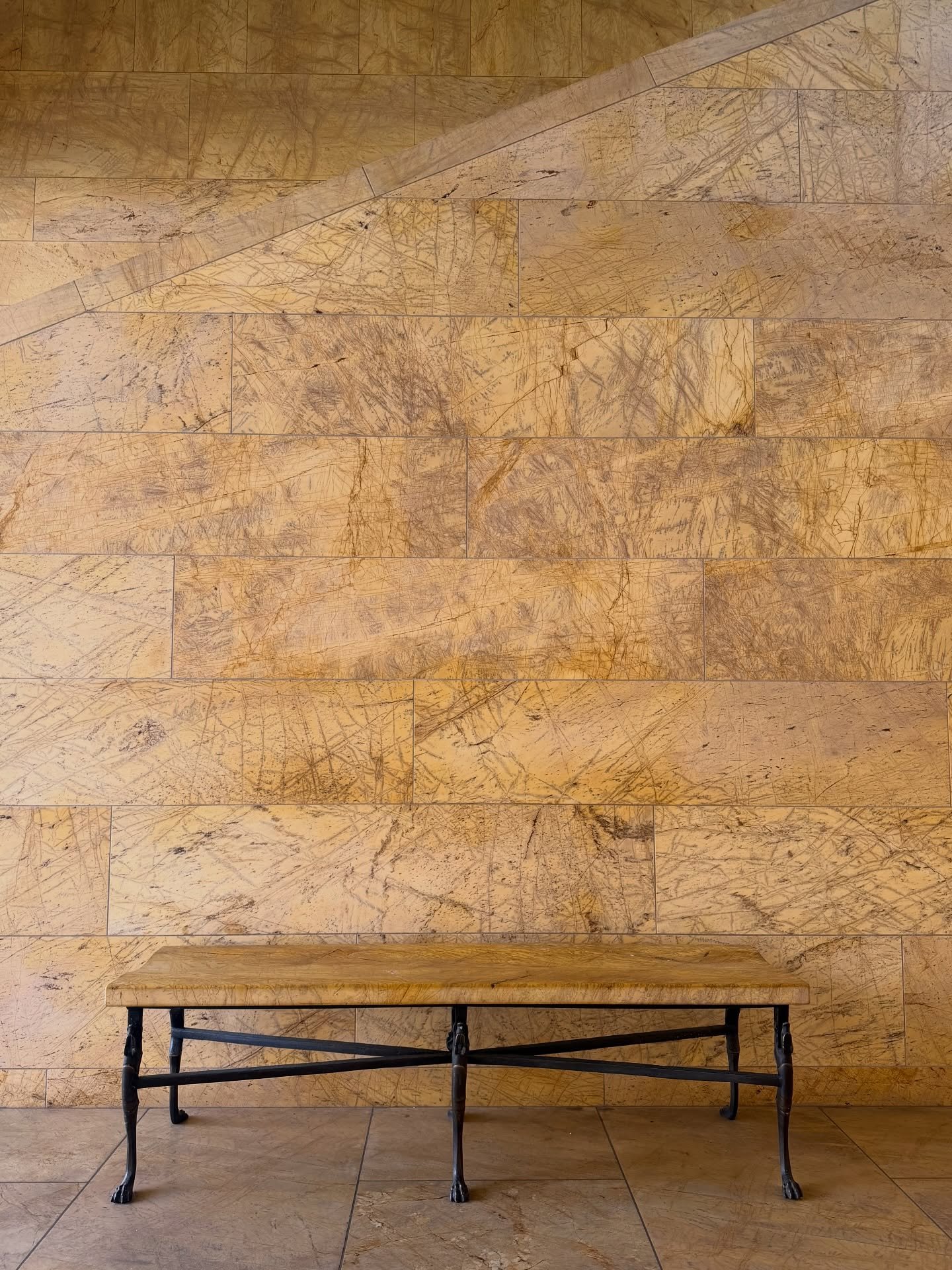 a marble moment ✨ back stair at the Getty Villa