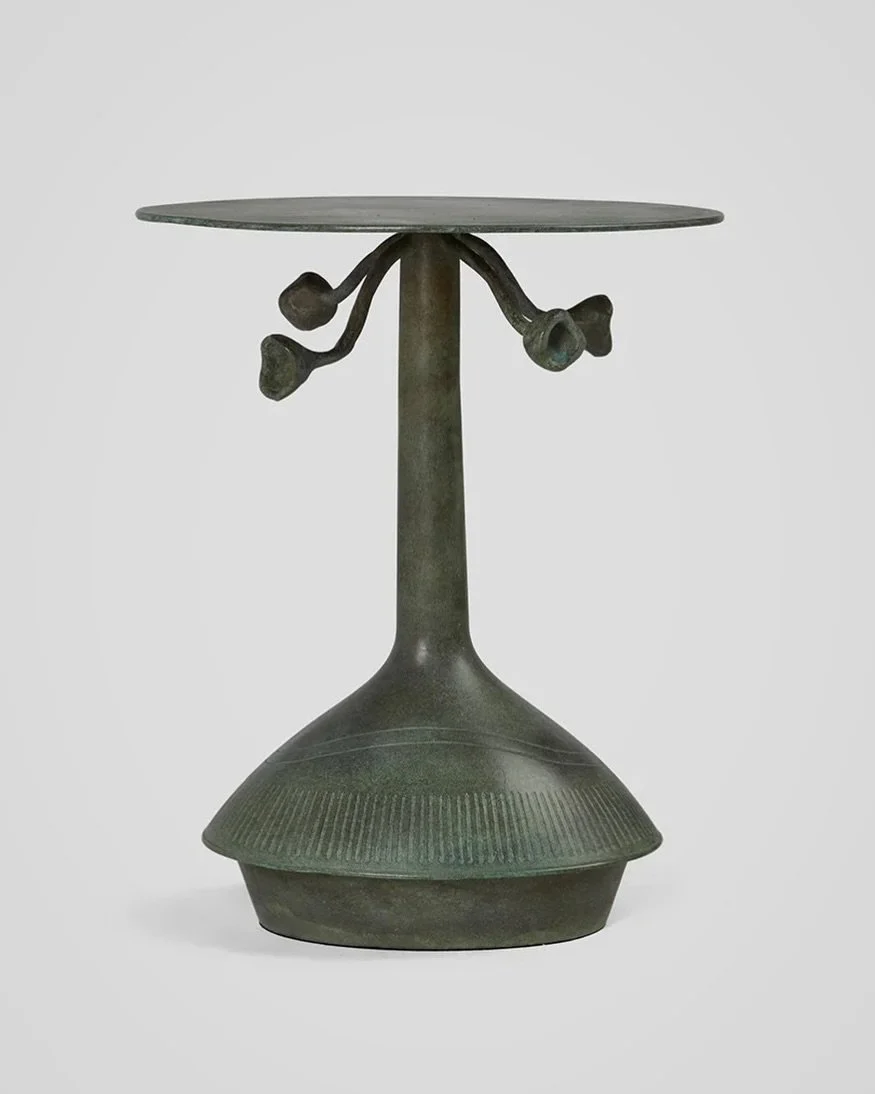 incoming: The Grace Table by @sisterbystudioashby in unlacquered verdigris for our Woodside, CA project 

one of my favorite finishes that ages + matures with the home + family 🥀