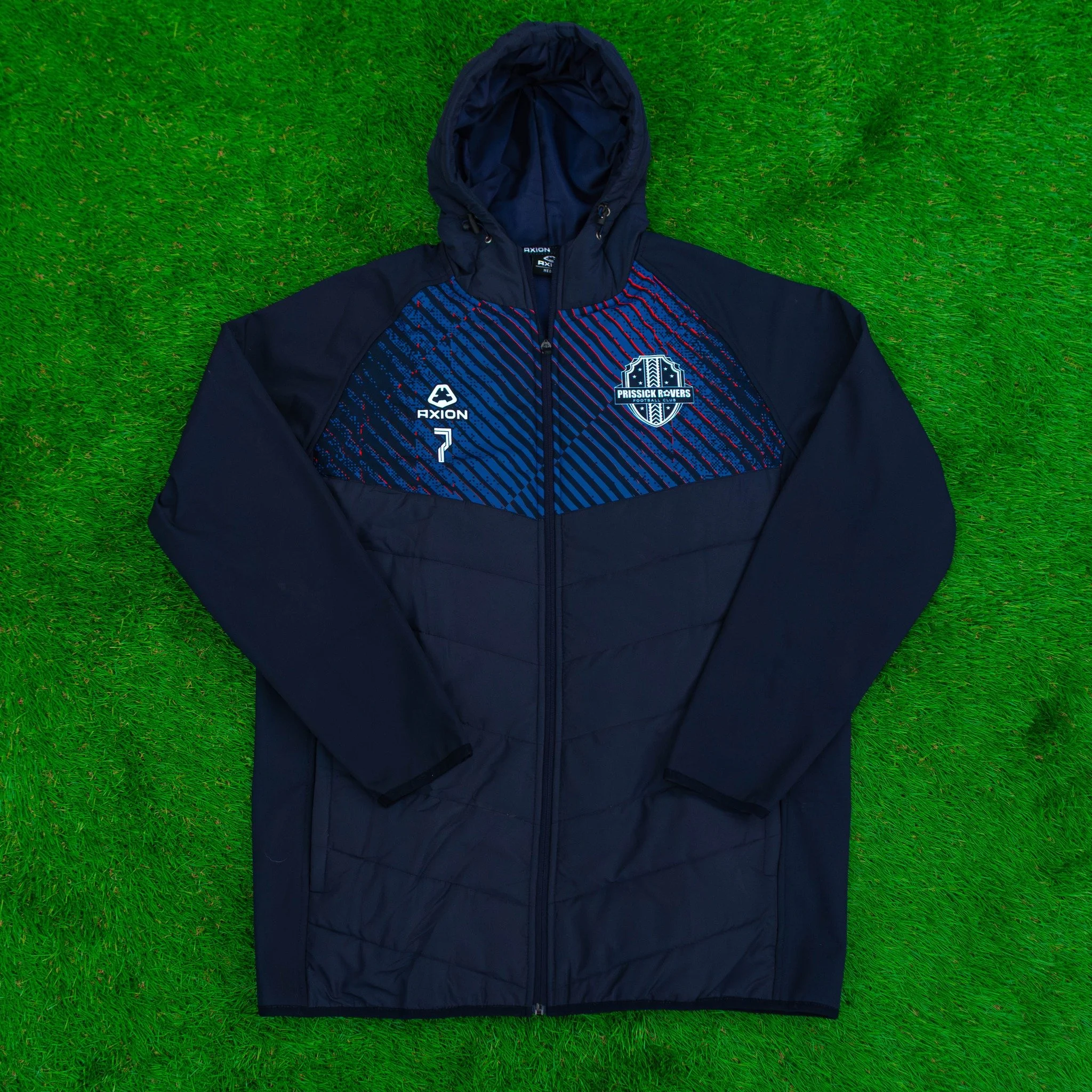 Keeping warm with these bespoke Hybrid Jackets for Prissick Rovers FC ! 

Want your own? Drop us a message and we'll see how we can work with your team.