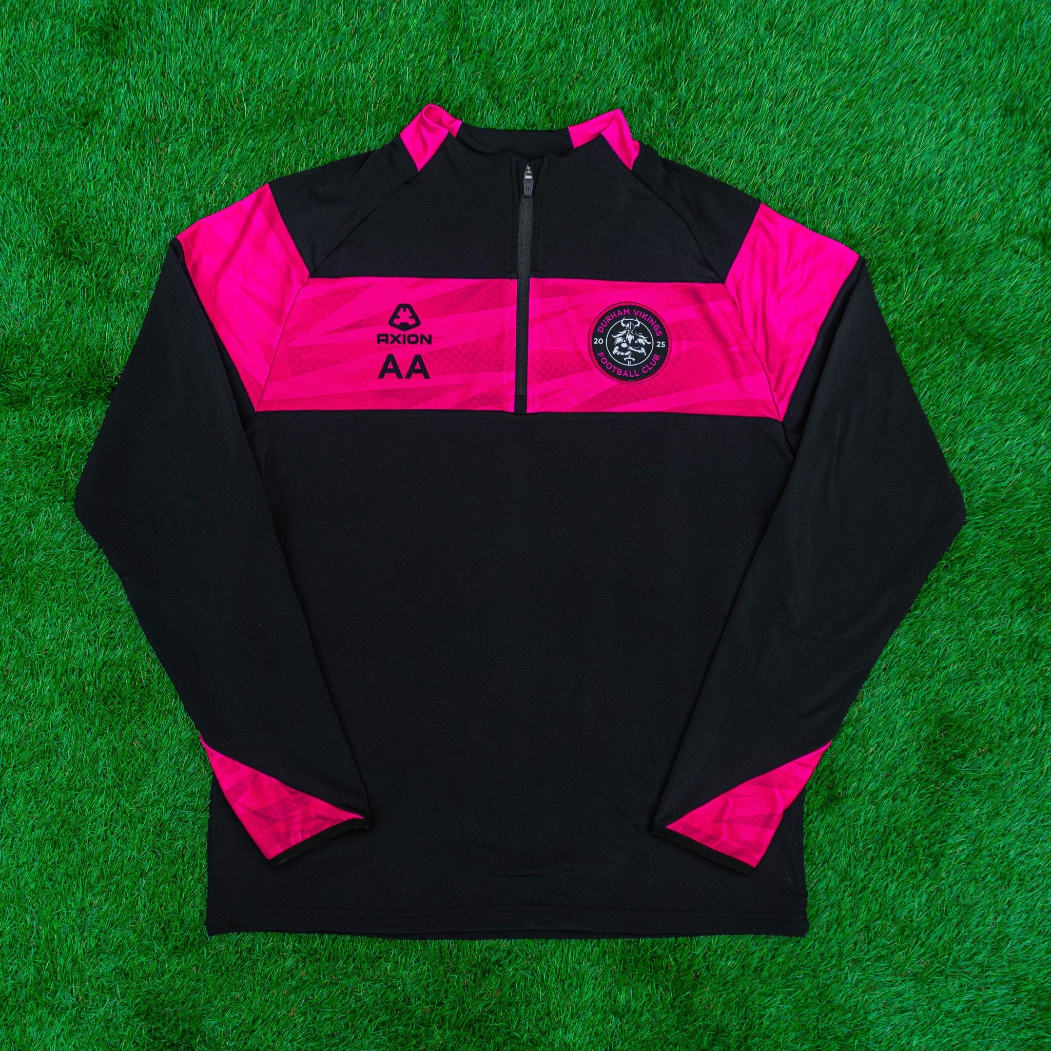 Team Tracksuits for Fresh look for @durham_mvf ⚫🩷

We&rsquo;re proud to reveal the new custom tracksuits created by AXION Sportswear. A clean black and pink design, personalised with woven club crest and player initials.

Sharp, bold, and ready for 