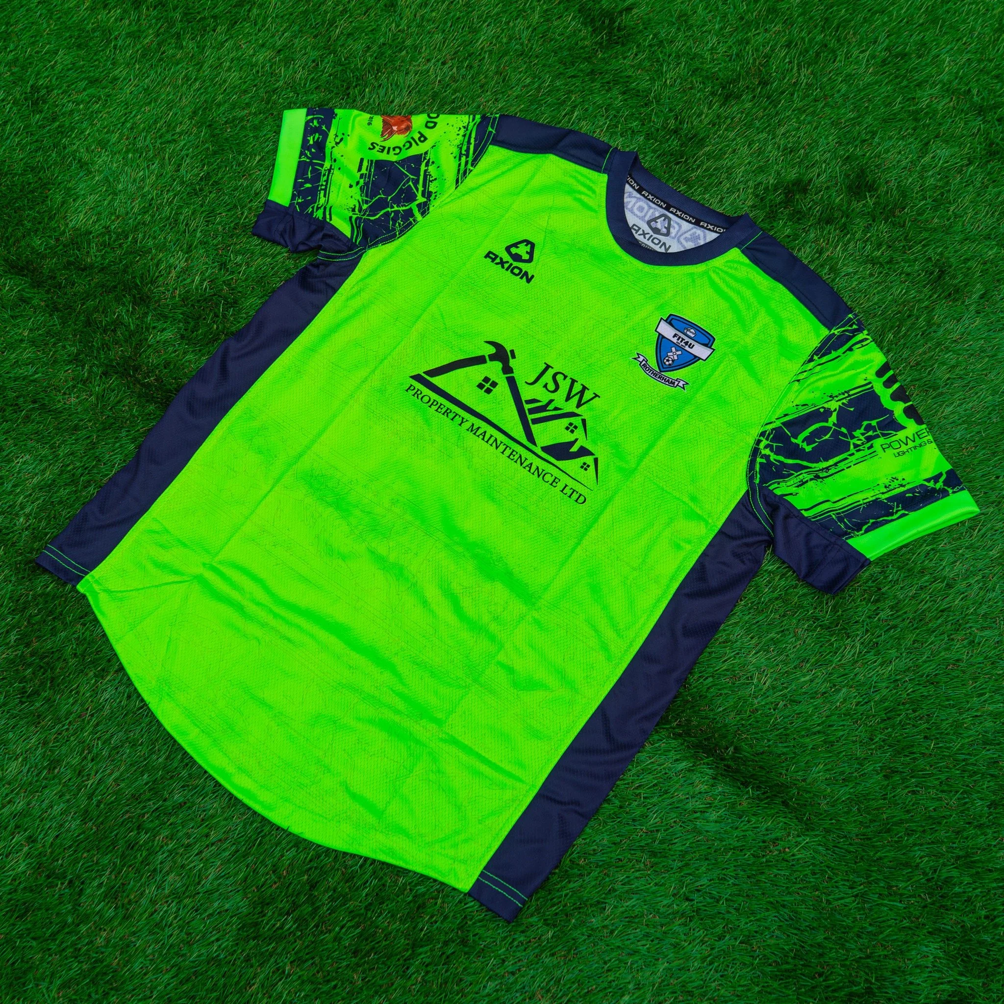 Check out the new Away Shirts for our friends at @fit4urotherham , no one will be hiding in this kit! 🔆

Designed and produced by AXION. Ready to kit out your team? Drop us a message for a free quote.