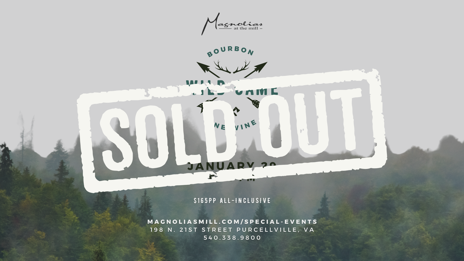 Wild Game, Bourbon &amp; Fine Wine Dinner