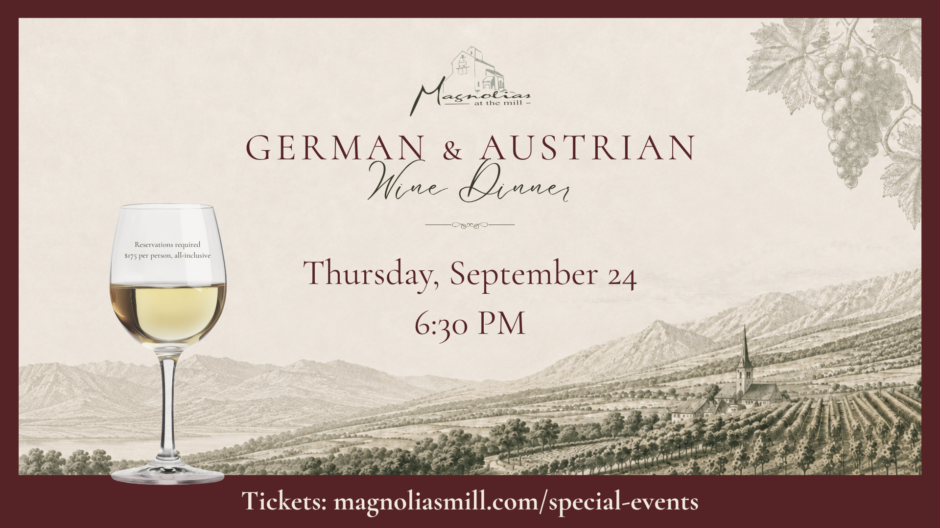 German & Austrian Wine Dinner