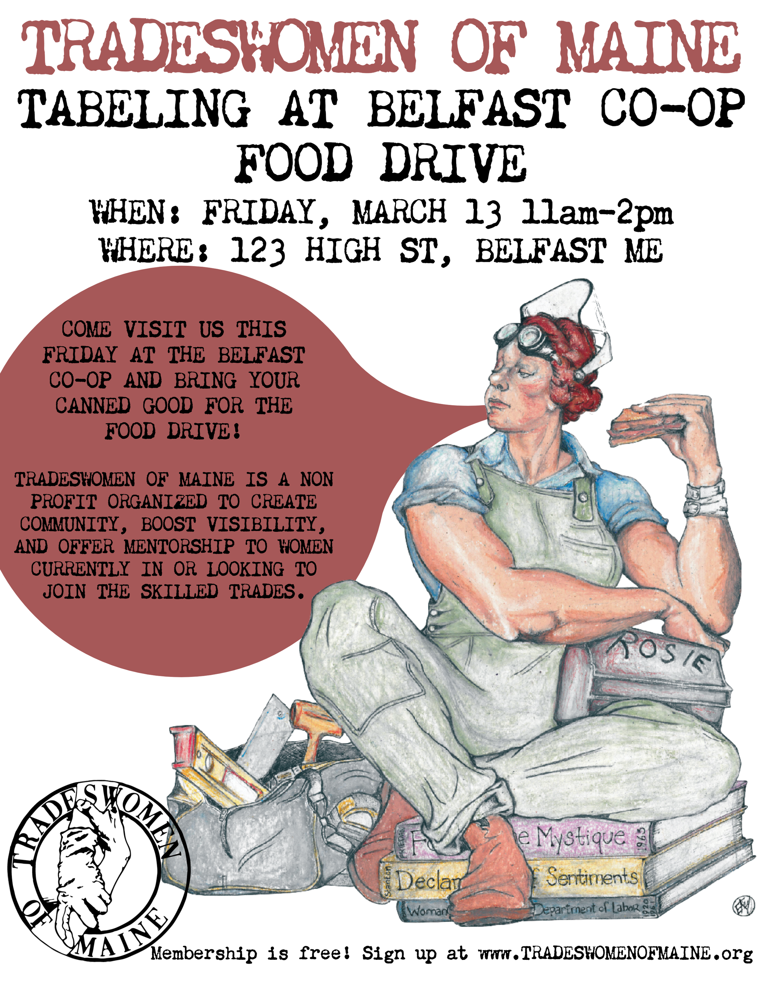 Tradeswomen of Maine Food Drive