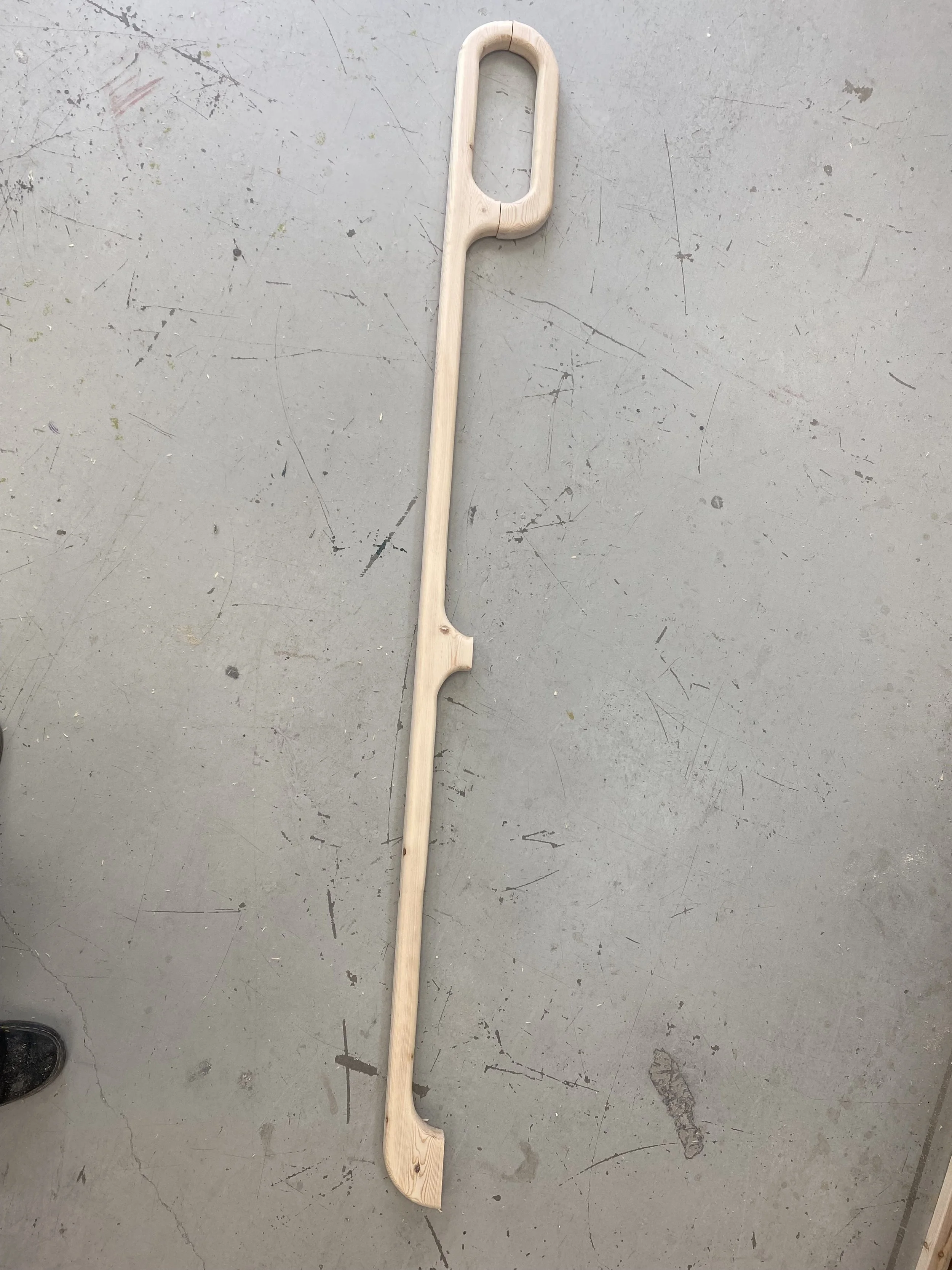 Ladder stair railings