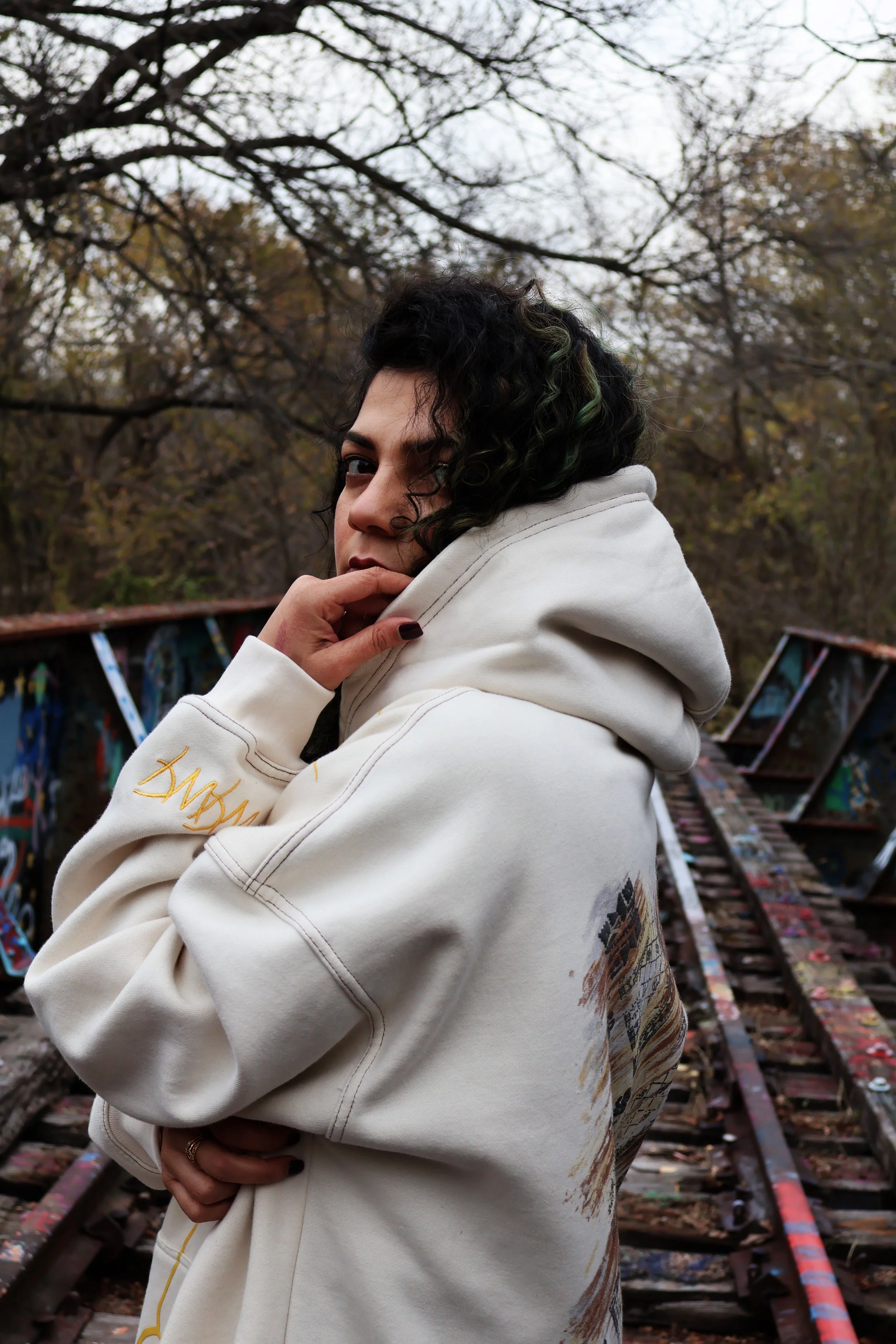 explore yourself with the mission restored hoodie that depicts beautiful slow healing journey