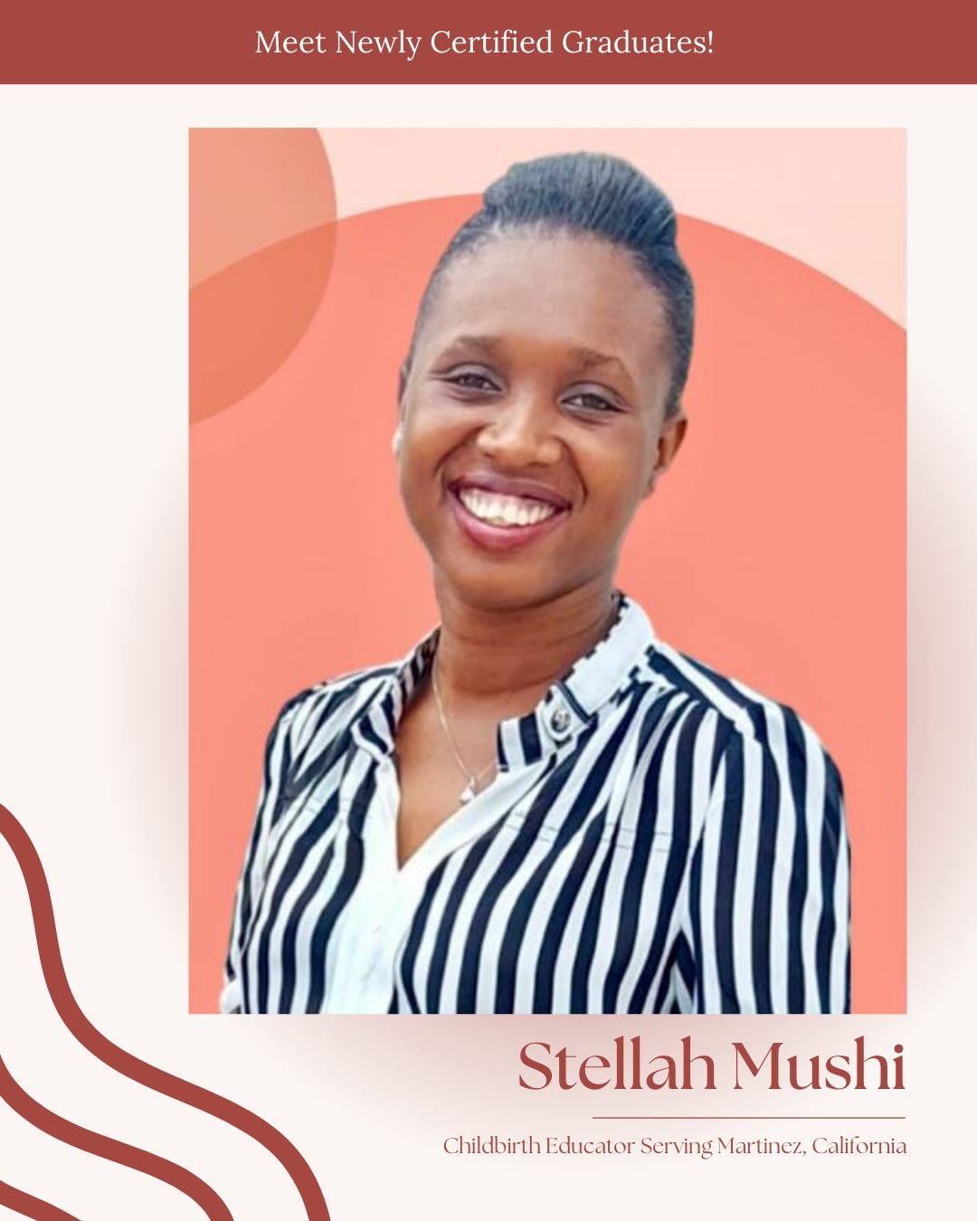 Meet Stellah Mushi, our newly certified Childbirth Educator proudly serving families in Martinez, California! @nestednurturers 

Stellah brings a warm, encouraging, and deeply supportive presence to expectant parents as they prepare for birth. With h