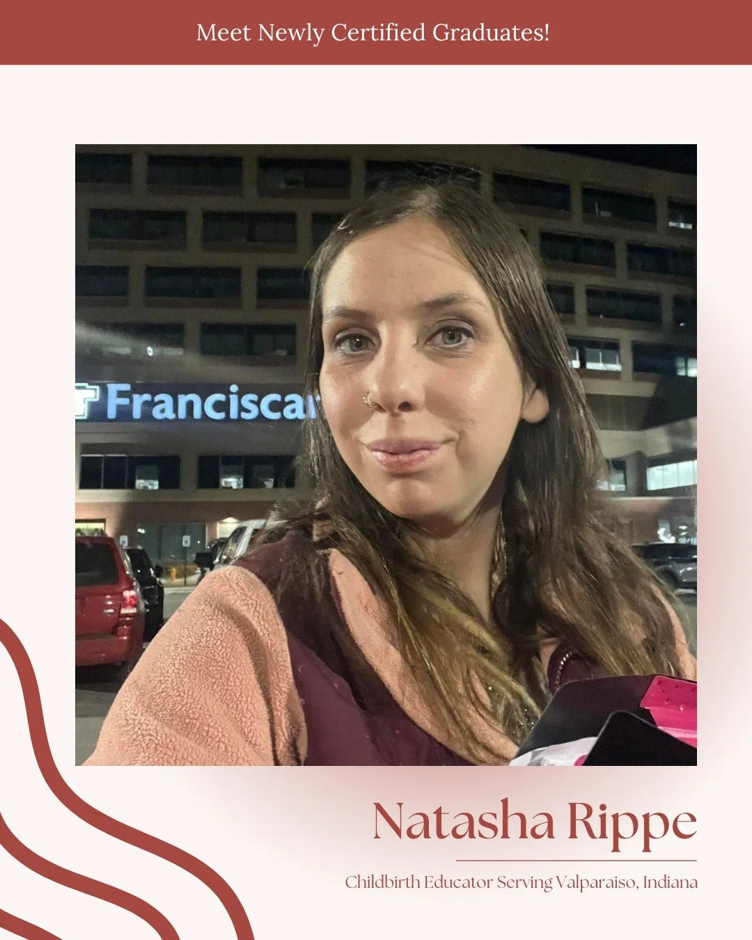 Meet Natasha Rippe, our newly certified Childbirth Educator proudly serving families in Valparaiso, Indiana! @natasha_rippe 

Natasha brings a warm, approachable, and deeply reassuring presence to the birthing journey. With her evidence-based trainin