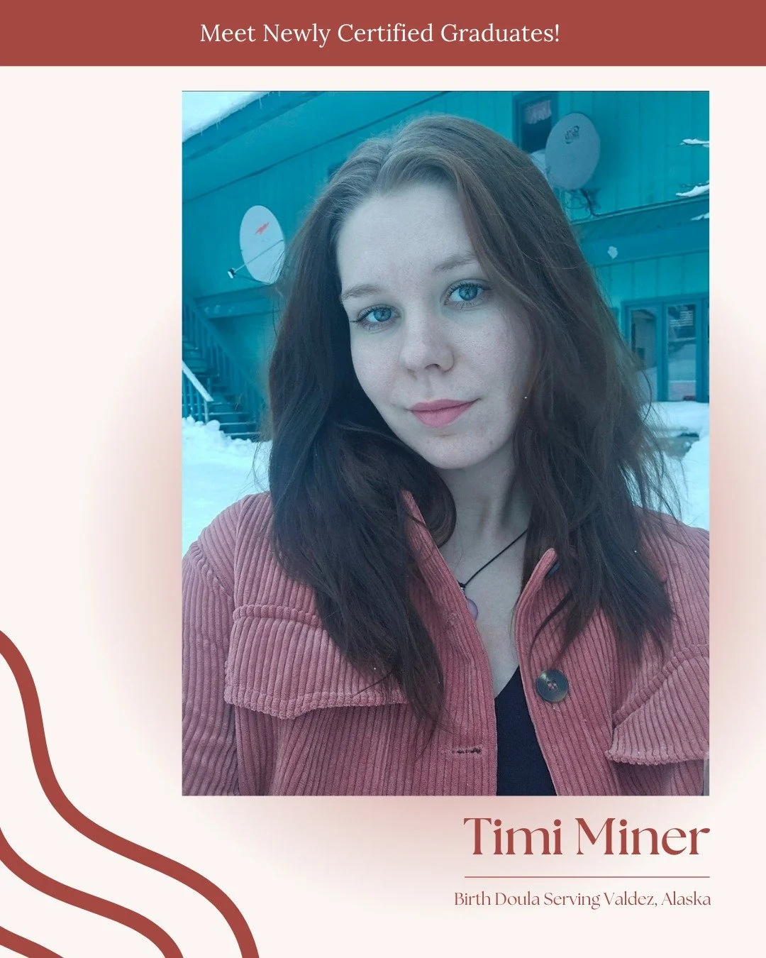 Meet Timi Miner, a newly certified Birth Doula serving families in Valdez, Alaska! @nurturednorthdoula 

With a calm presence and deep commitment to birthing families, Timi brings comfort, advocacy, and strength to every birth she attends. Her suppor