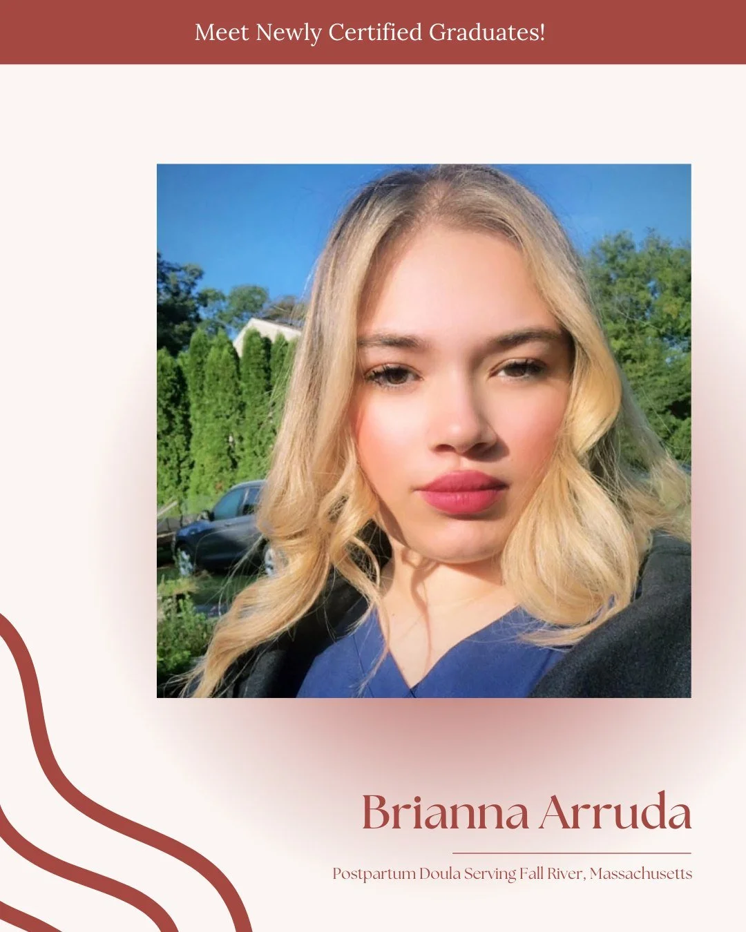 We&rsquo;re excited to celebrate Brianna Arruda, now a certified Postpartum Doula serving families in Fall River, Massachusetts. Brianna brings compassion, attentiveness, and steady encouragement into the postpartum space &mdash; offering guidance th