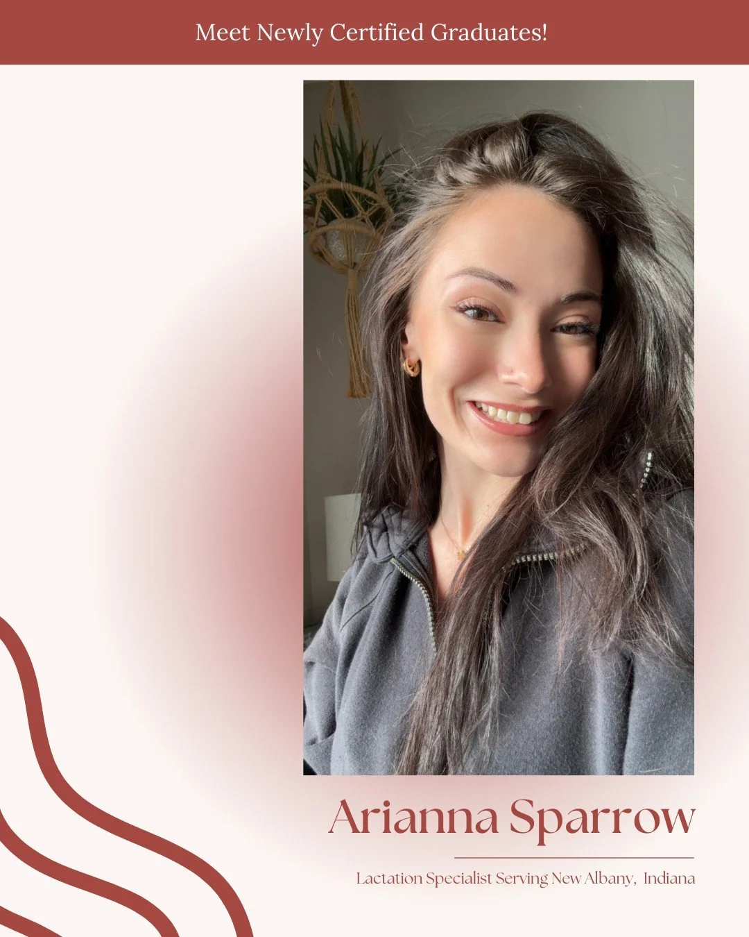 We&rsquo;re excited to celebrate Arianna Sparrow, now a certified Lactation Specialist serving families in New Albany, Indiana. Arianna brings warmth, patience, and practical guidance to parents navigating breastfeeding, pumping, combination feeding,