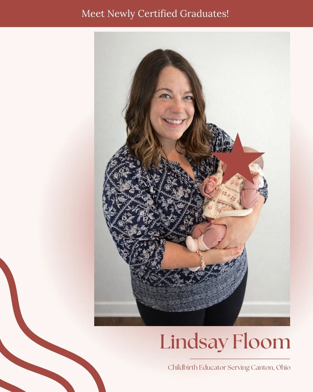 Confidence in birth starts long before labor begins. @tinytoesbirthandbeyond 

We&rsquo;re excited to celebrate Lindsay Floom, now a certified Childbirth Educator serving families in Canton, Ohio. Lindsay is passionate about helping parents feel prep