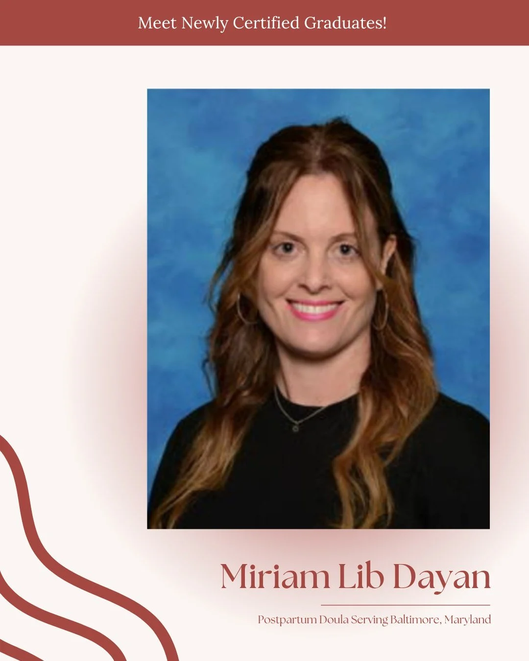 We&rsquo;re happy to celebrate Miriam Lib Dayan, now a certified Postpartum Doula serving families in Baltimore, Maryland. Miriam is stepping into this work ready to support parents as they recover, adjust, and settle into life with a new baby.

Some