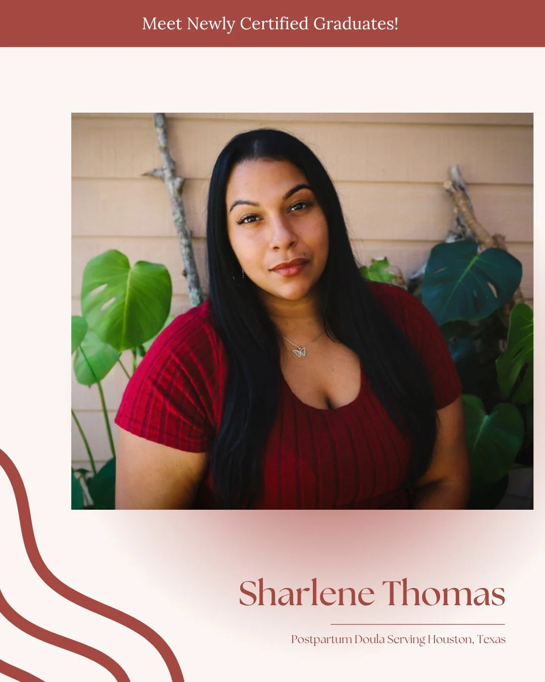 We&rsquo;re happy to celebrate Sharlene Thomas, now a certified Postpartum Doula serving families in Houston, Texas. Sharlene is stepping into this work ready to support parents as they recover, adjust, and find their rhythm with a newborn. @shar_the