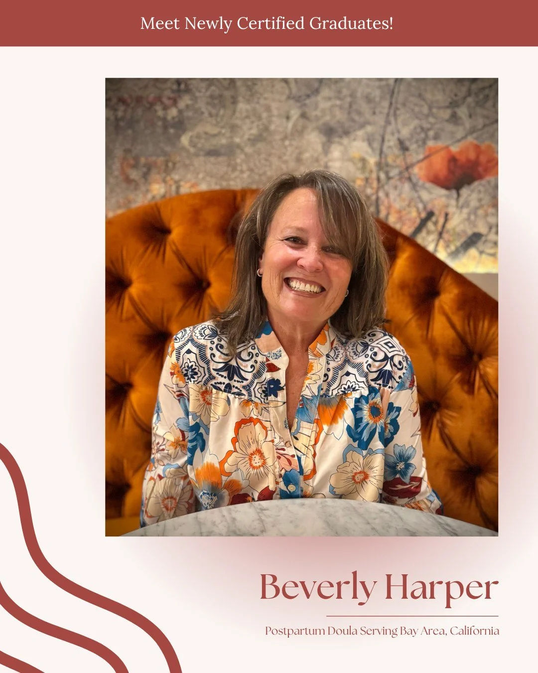We&rsquo;re happy to celebrate Beverly Harper, now a certified Postpartum Doula serving families in the Bay Area, California. Beverly is stepping into this work ready to bring calm, kindness, and practical support to parents as they recover and adjus
