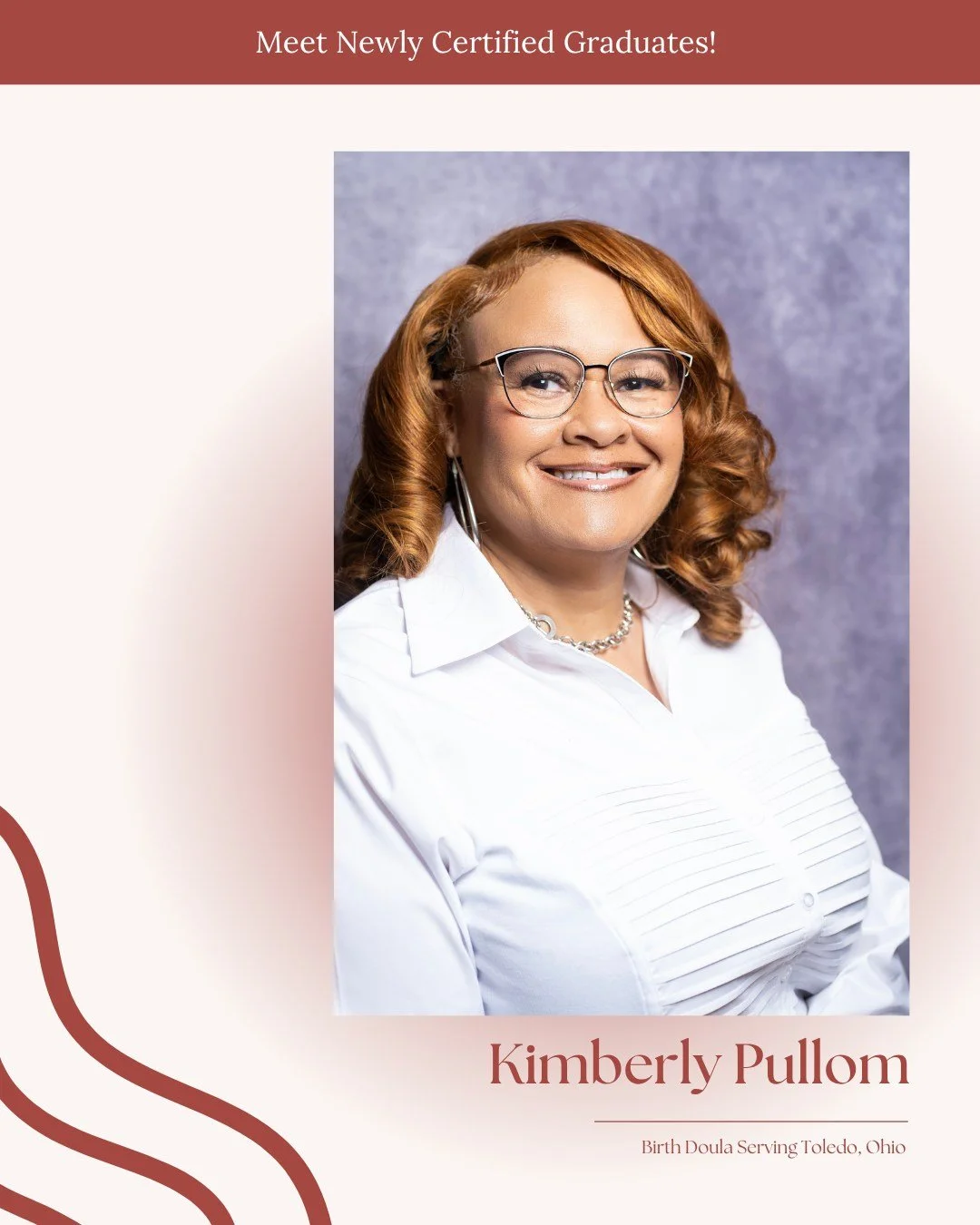 Please join us in celebrating Kimberly Pullom on becoming a certified Birth Doula serving Toledo, Ohio. @pullomkymberly 

Birth work is about showing up for families during some of life&rsquo;s biggest moments &mdash; with calm support, encouragement
