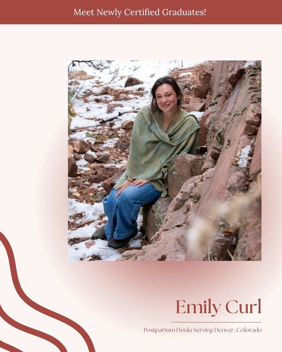A big congratulations to Emily Curl on becoming a certified Postpartum Doula.

Emily is serving families in Denver, Colorado, helping parents navigate the postpartum transition with encouragement, education, and hands-on support during the early week