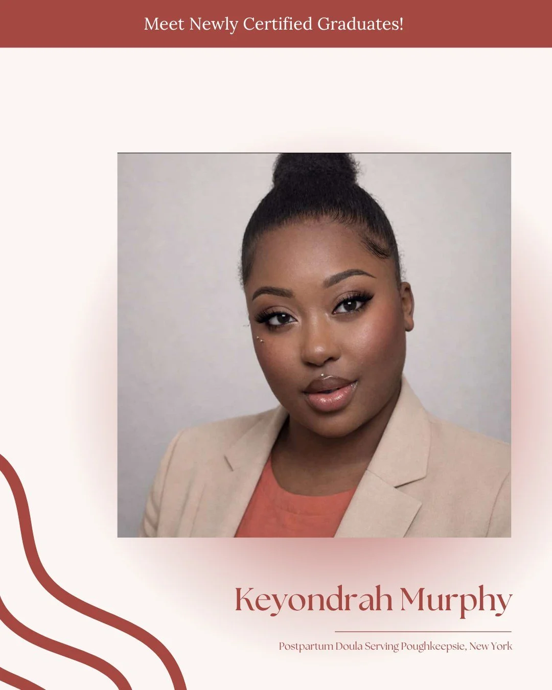 Big congratulations to Keyondrah Murphy on becoming a certified Postpartum Doula serving families in Poughkeepsie, New York. @keyondrahnurturenest 

The postpartum season can feel beautiful, exhausting, emotional, and overwhelming all at once. Having