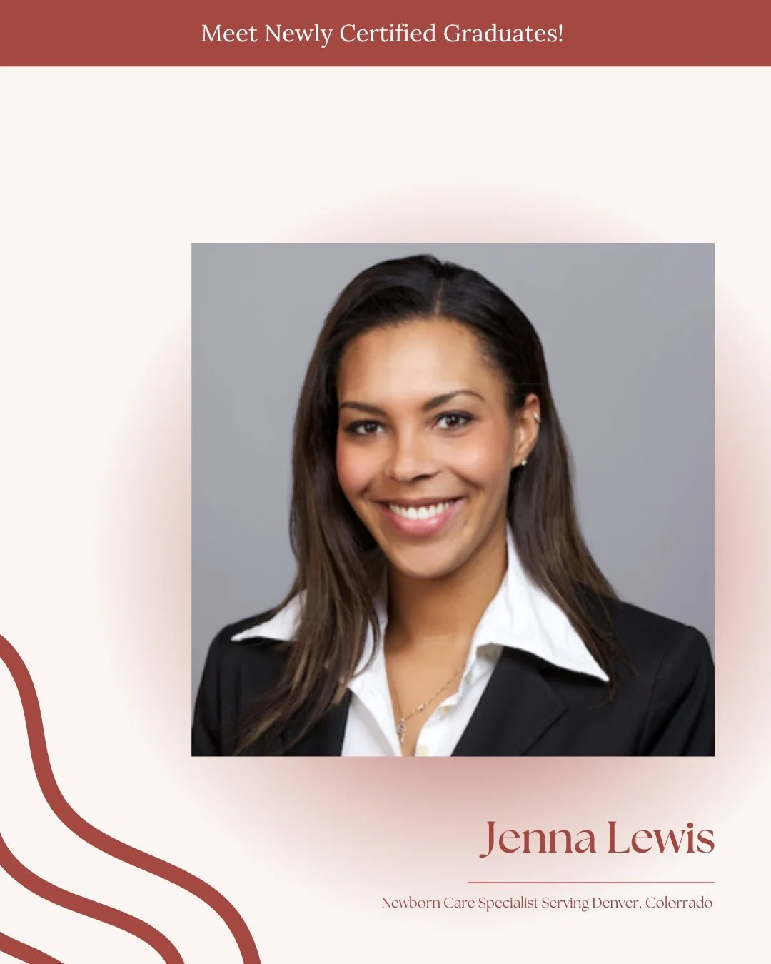 Congratulations to Jenna Lewis, a newly certified Newborn Care Specialist serving families in Denver, Colorado.

The newborn stage comes with so many little questions, especially in those first days and weeks at home. Jenna is ready to help families 