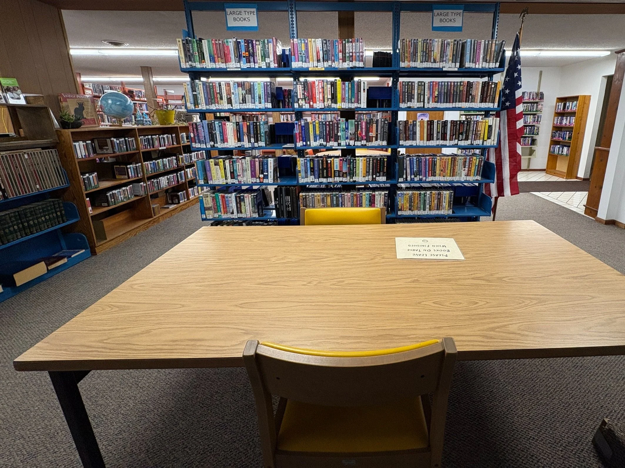 table area in library