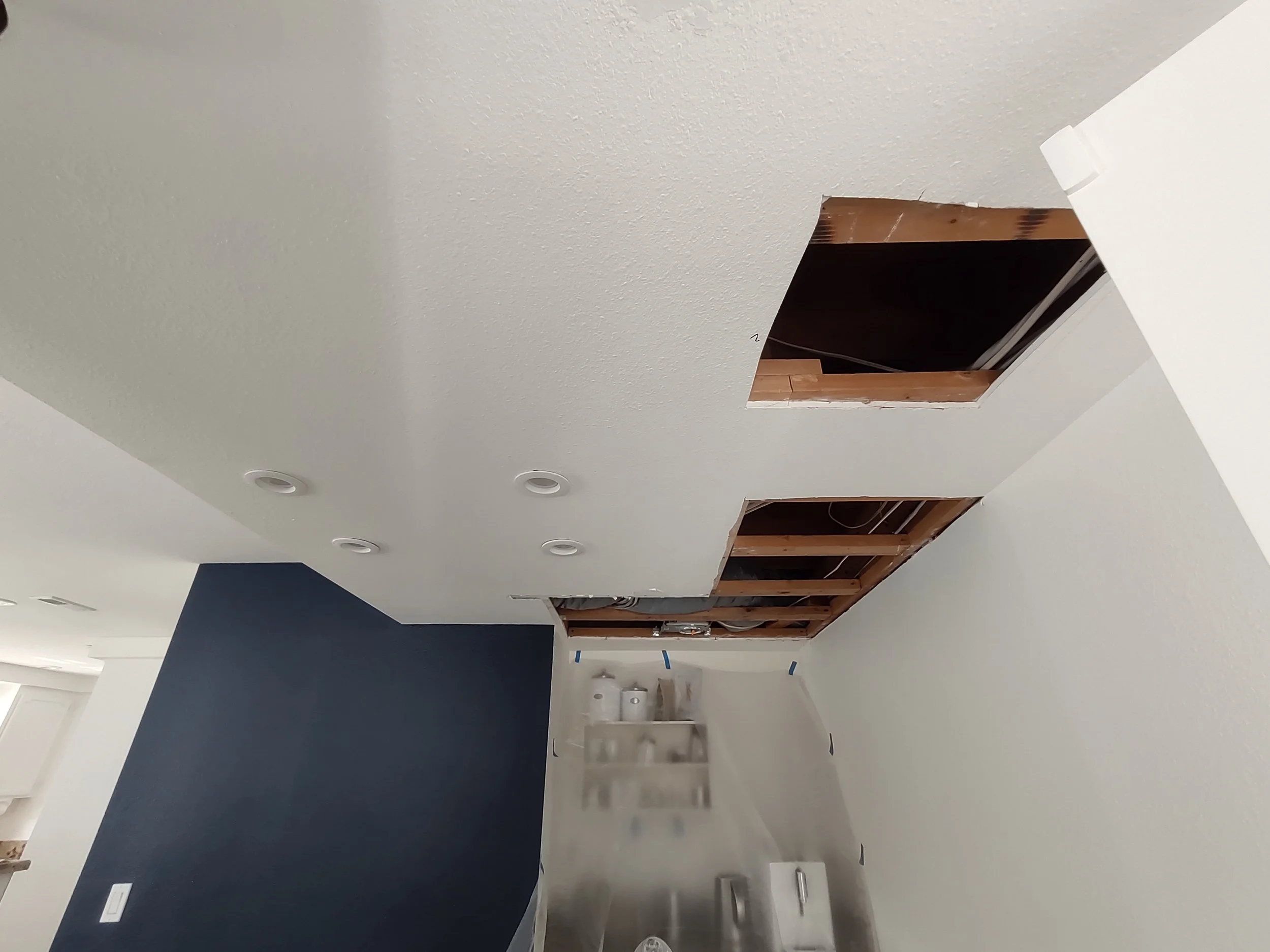 Drywall Patch Before in Poway