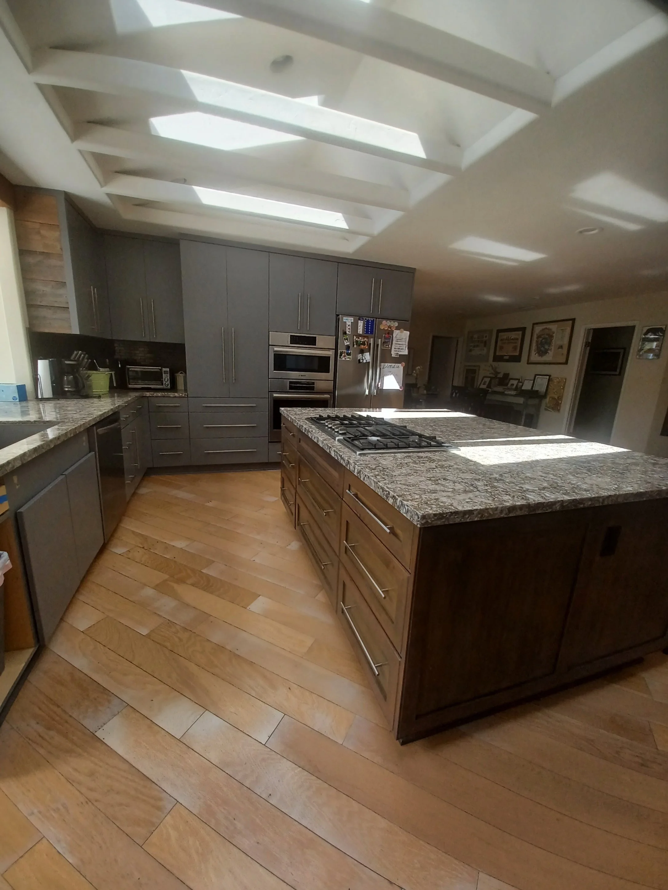 Kitchen Cabinets Spray Finish and Stain After in Del Mar.jpg