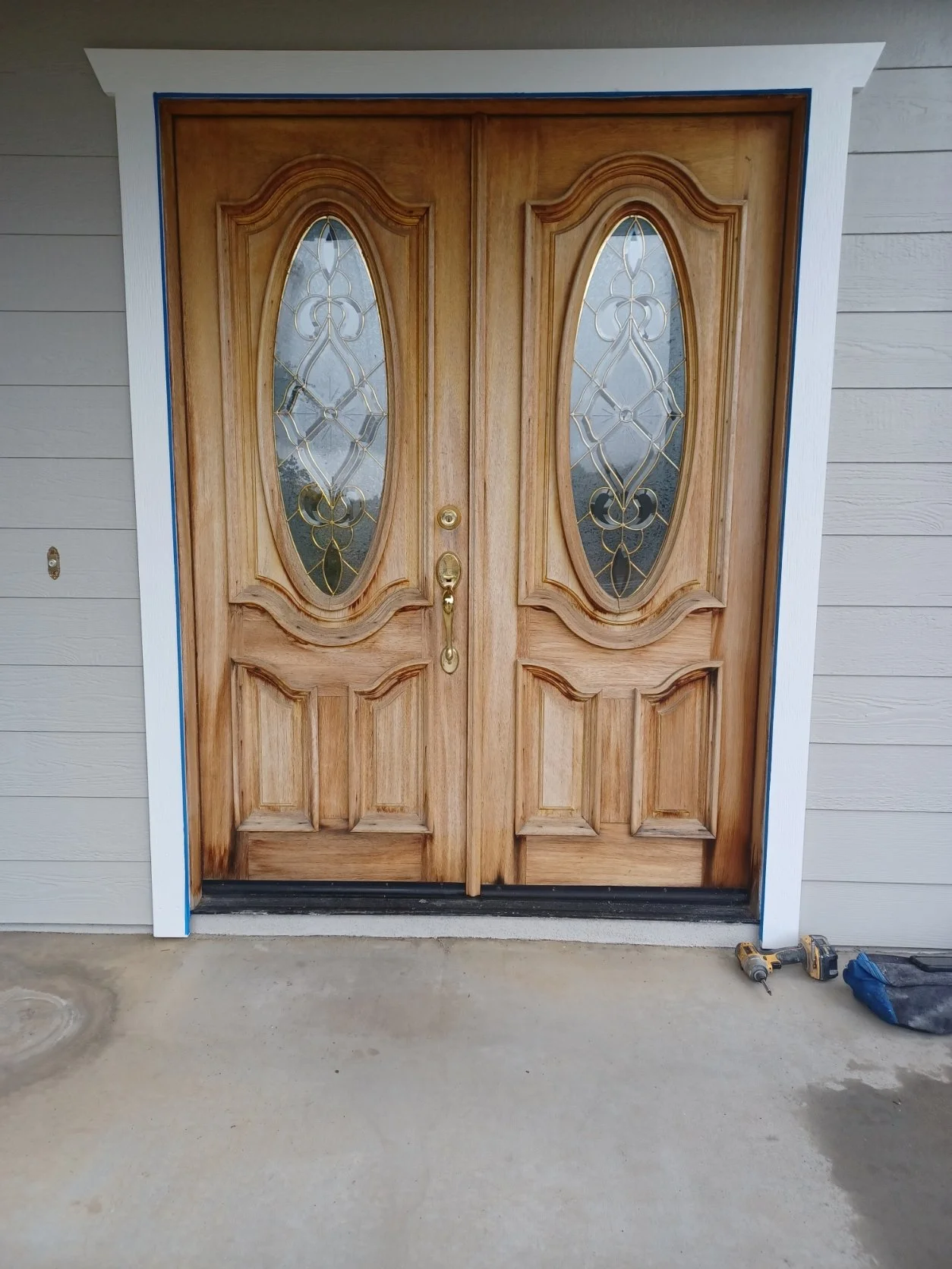 Custom Stain Front Door Refinish in Santa Ysabel Before.jpg