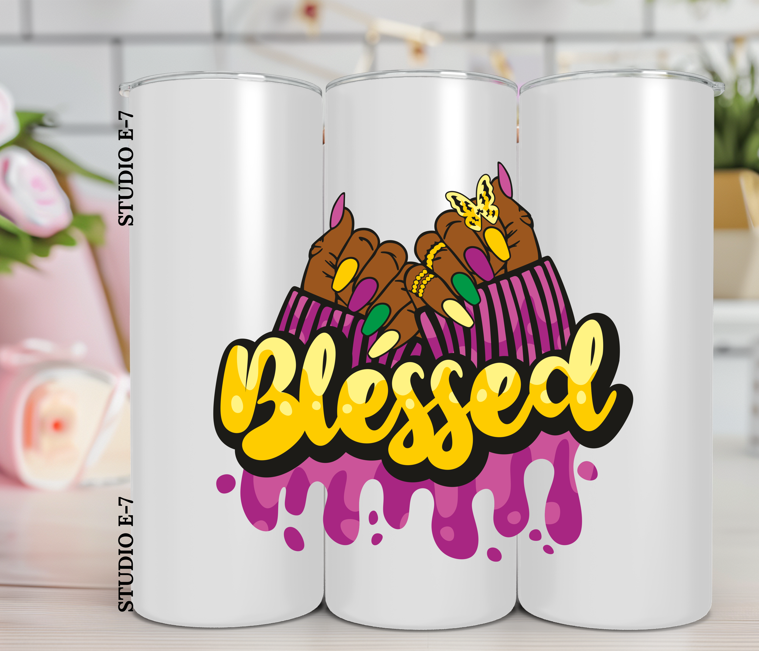 Blessed nails Tumbler