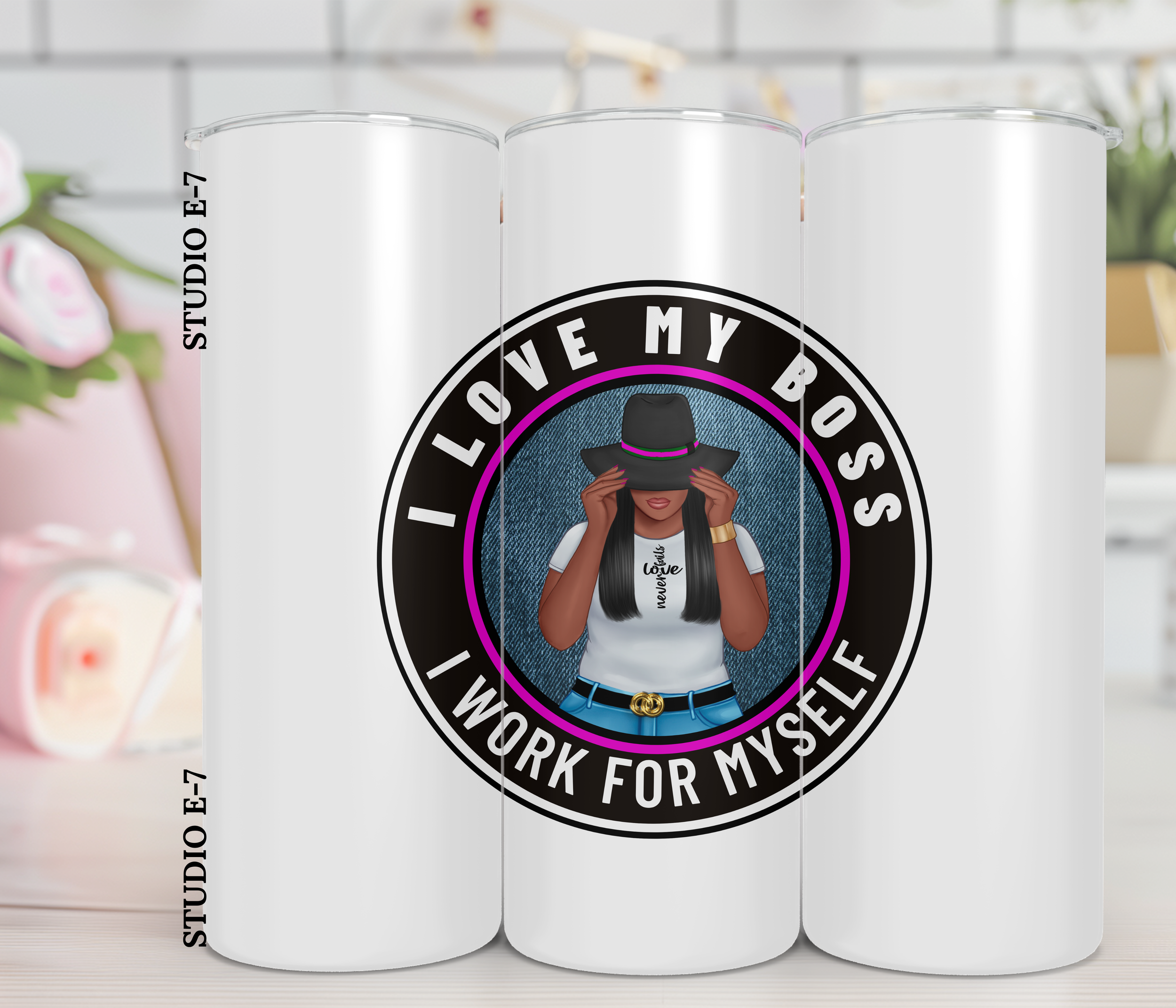 I Love My Boss Tumbler