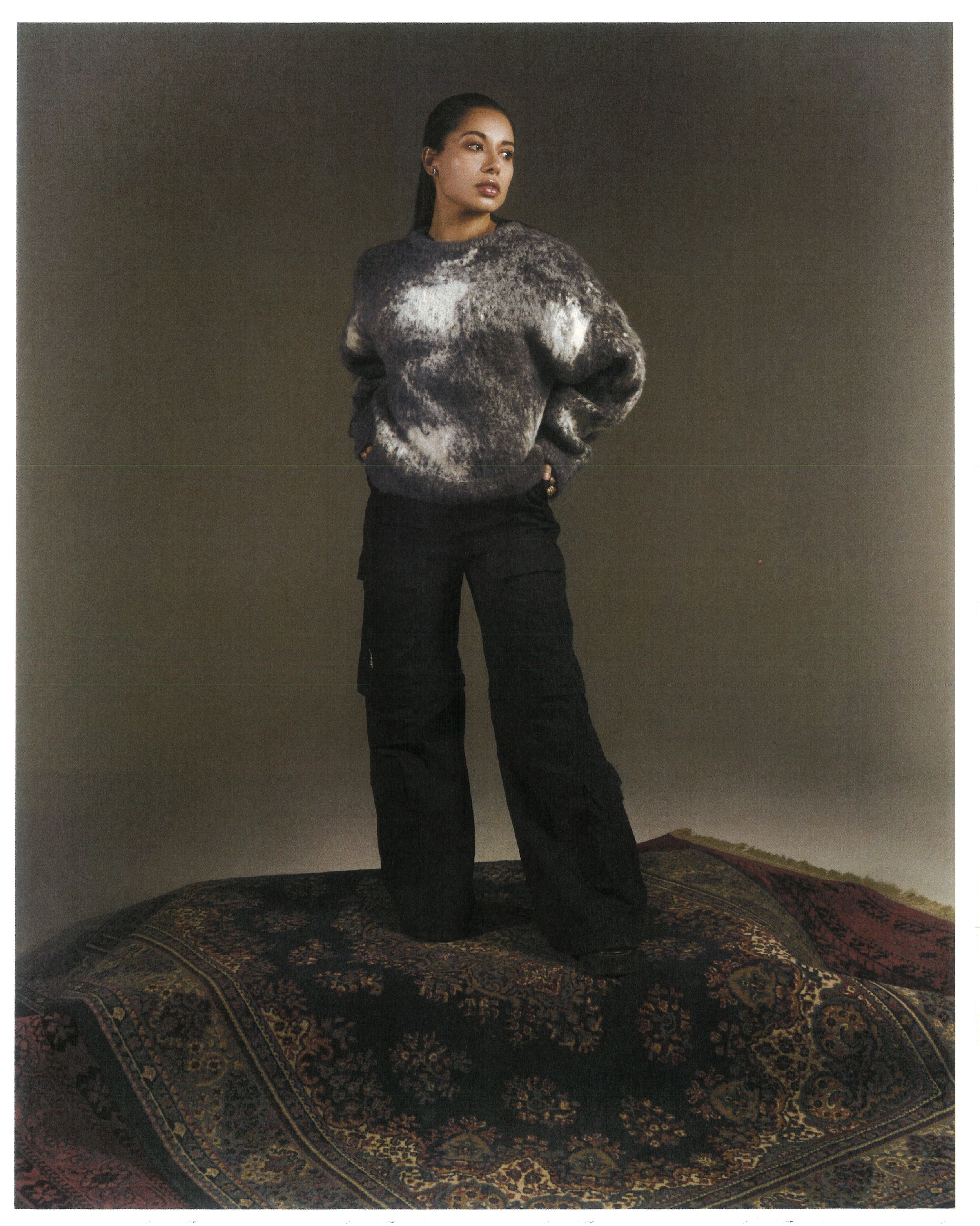 Grey Mohair Lamoure Ferrer Sweater