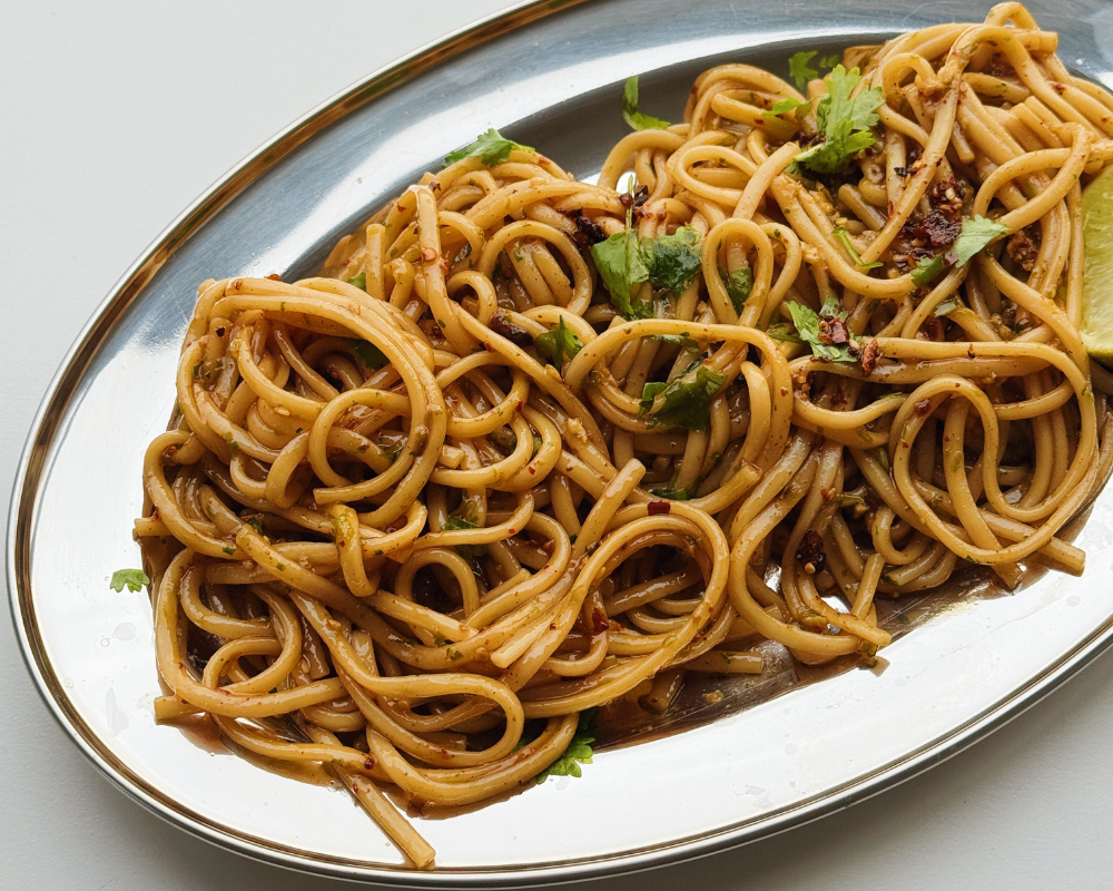 Spicy Coriander Lime Noodles 