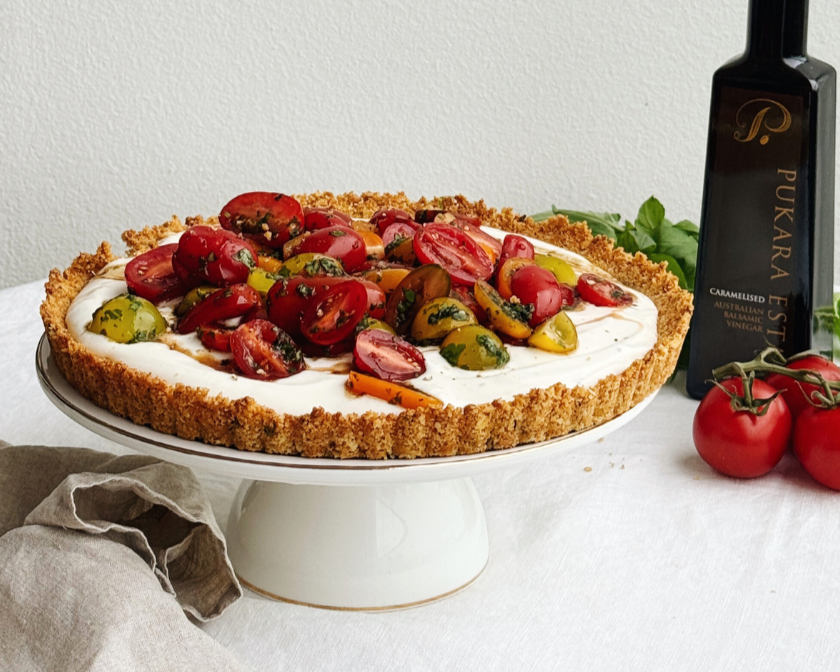 Tomato &amp; Whipped Ricotta Tart