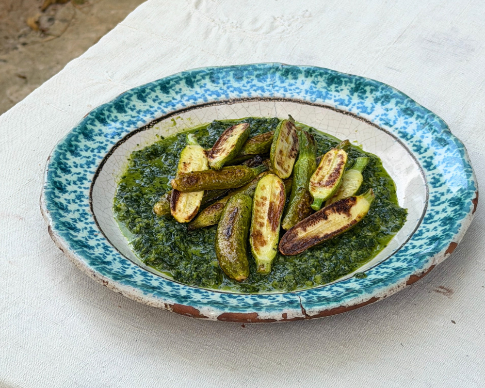 Baby Zucchini with Pistou