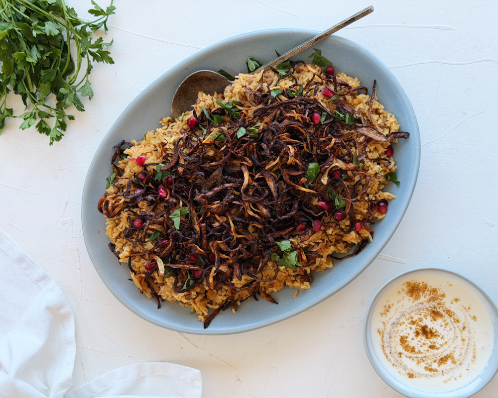 Mujadara - One-Pot Middle Eastern Lentils and Rice