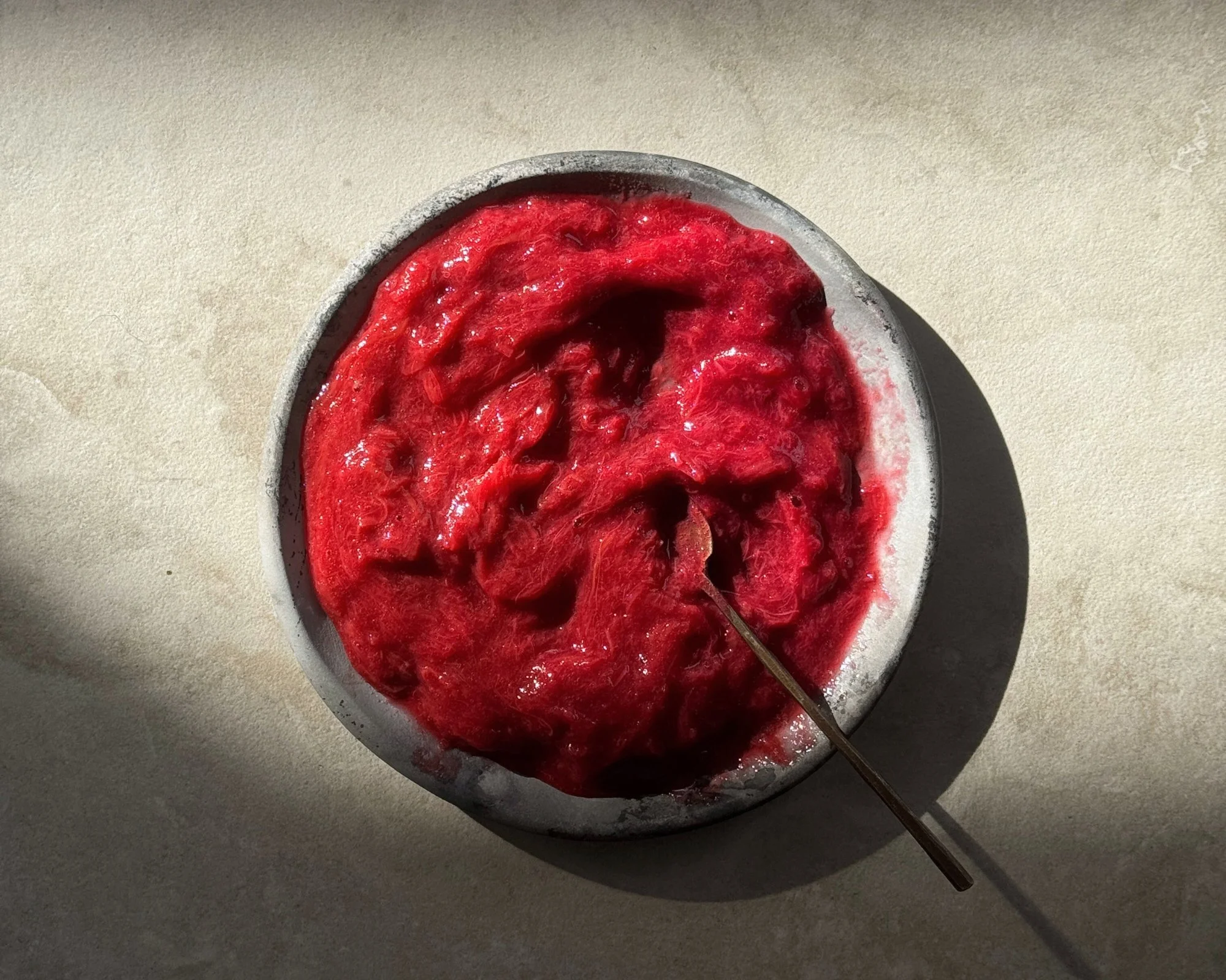 Quick Rhubarb Compote