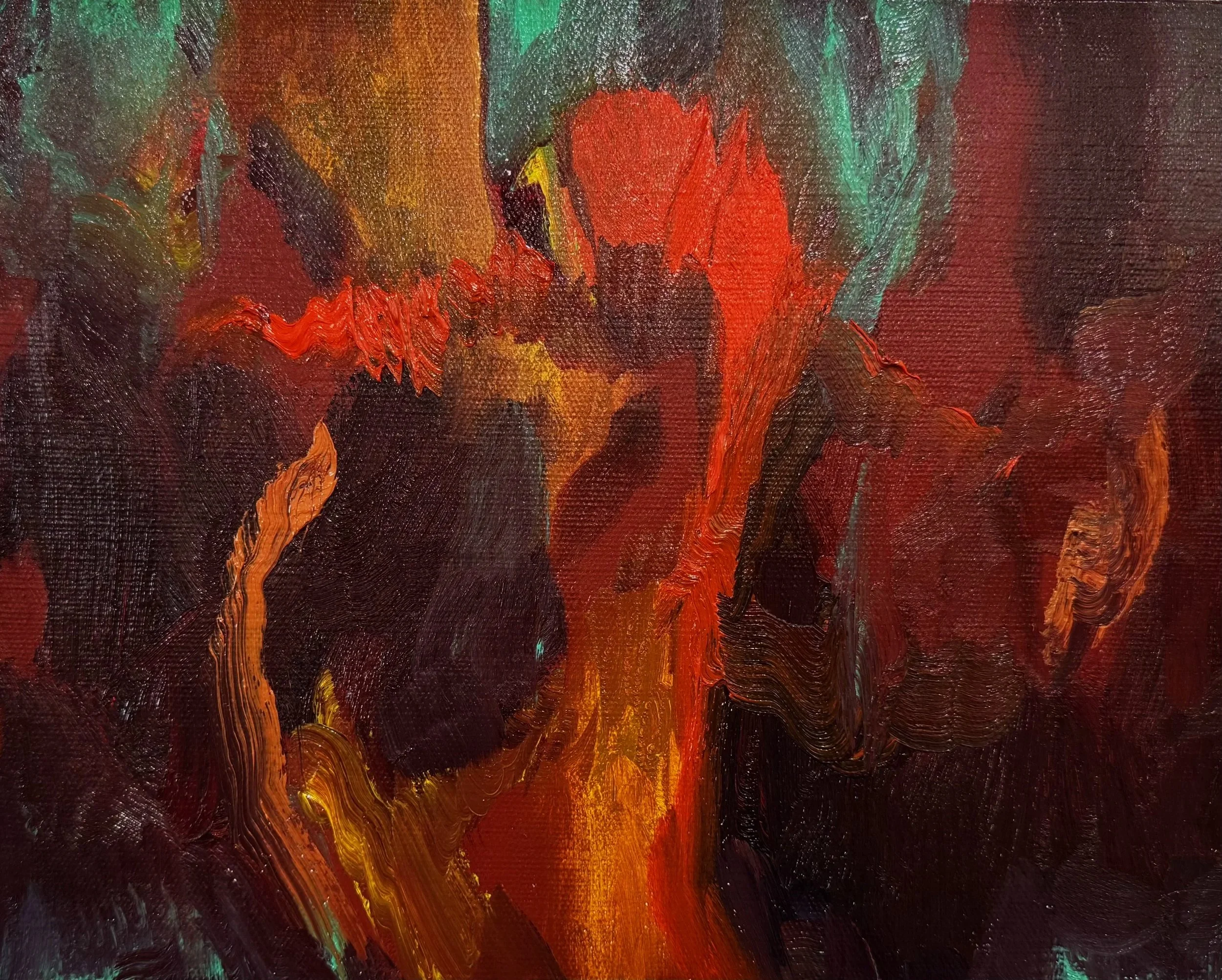 Almost a Flower, 2026. Oil on linen - 24 x 30 cm