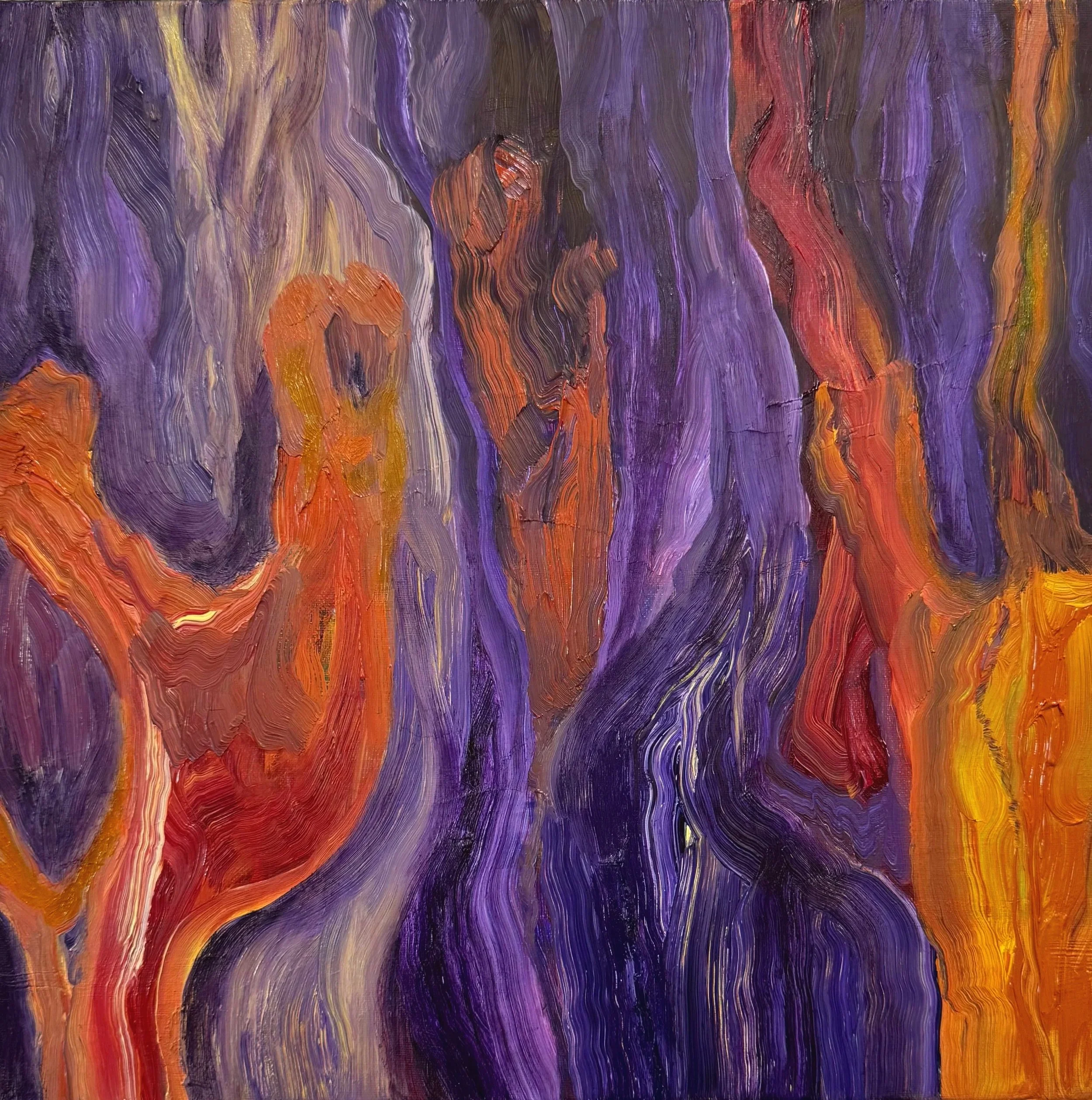 A Lavender Half-Light, 2026. Oil on linen - 30 x 30 cm