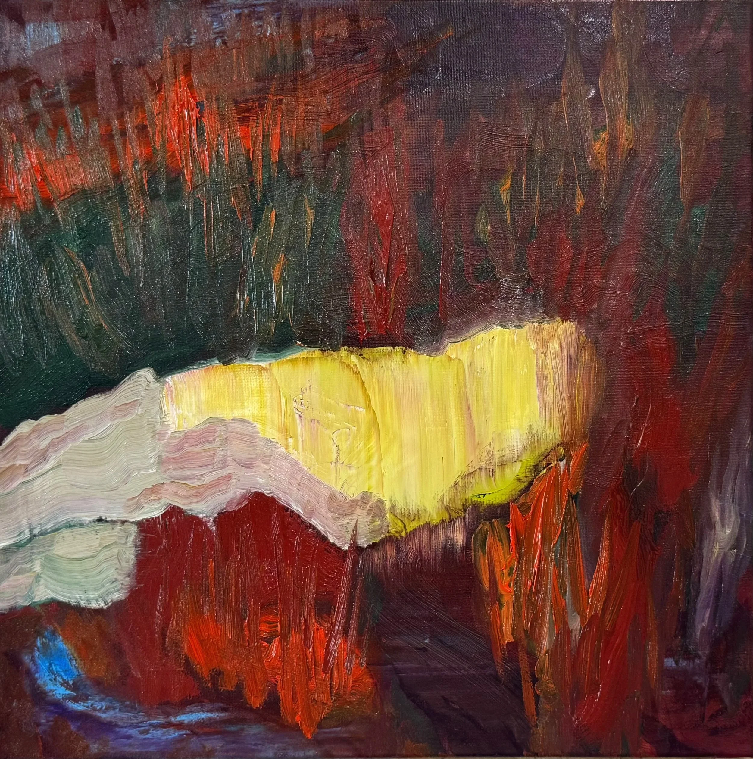 Silk Water, 2026. Oil on linen - 30 x 30 cm