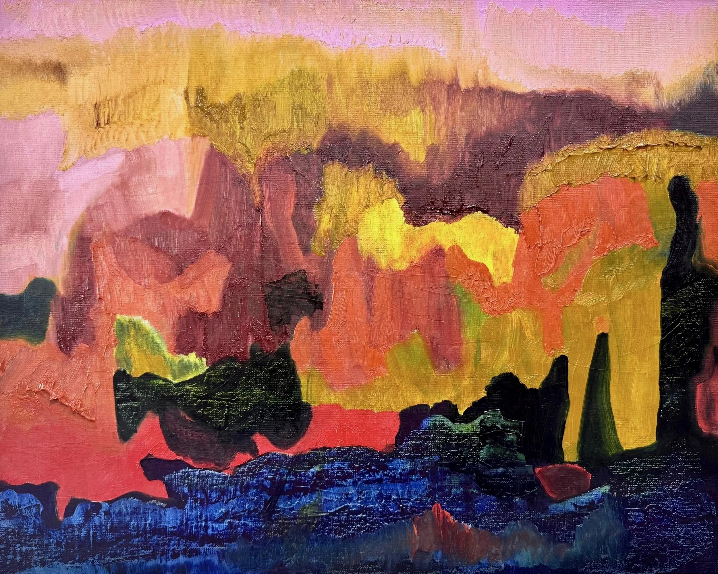 The Dinosaur's Cave, 2025. Oil on linen - 41 x 51 cm