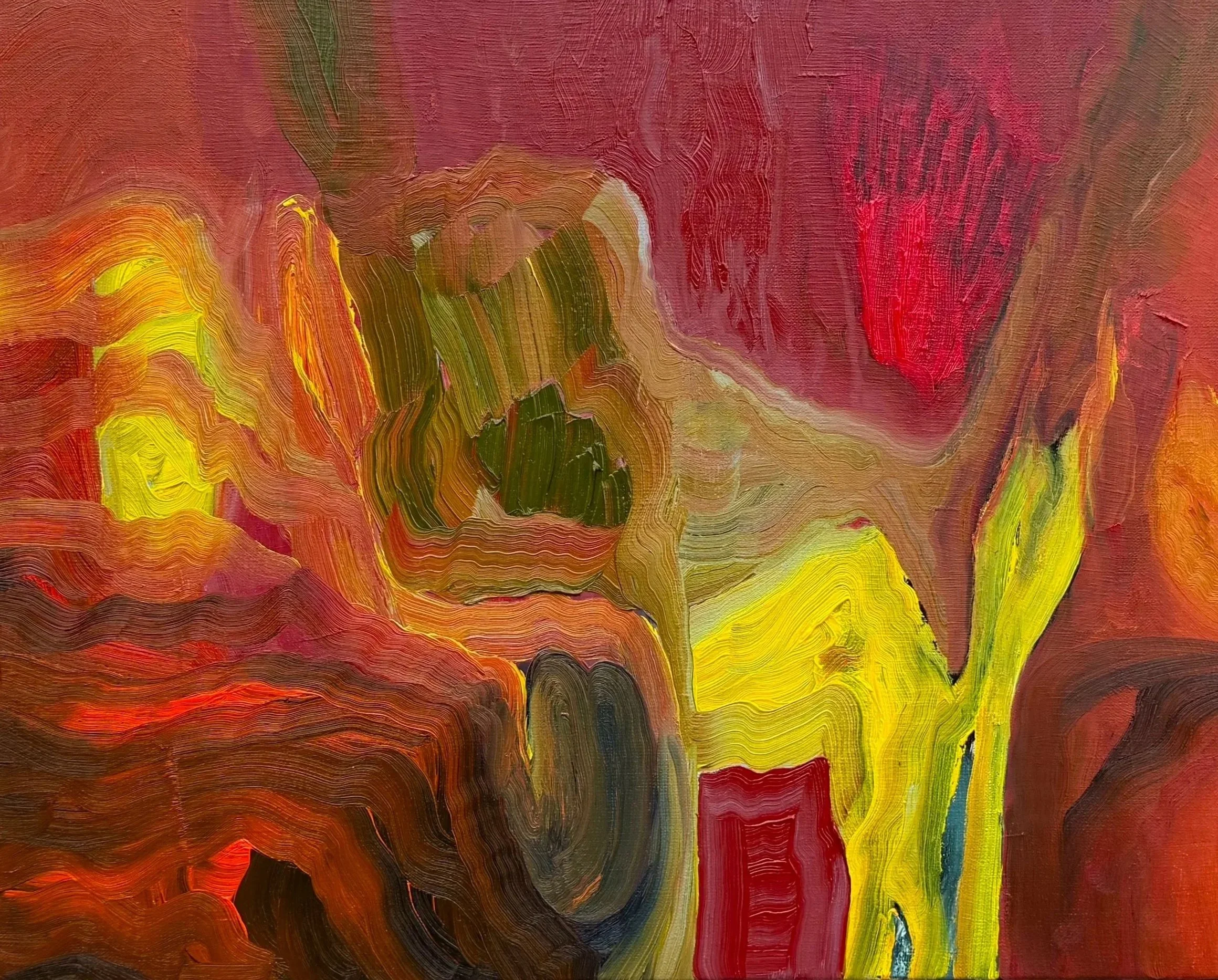 Alice's Door (2026, oil on linen, 40 x 50 cm)