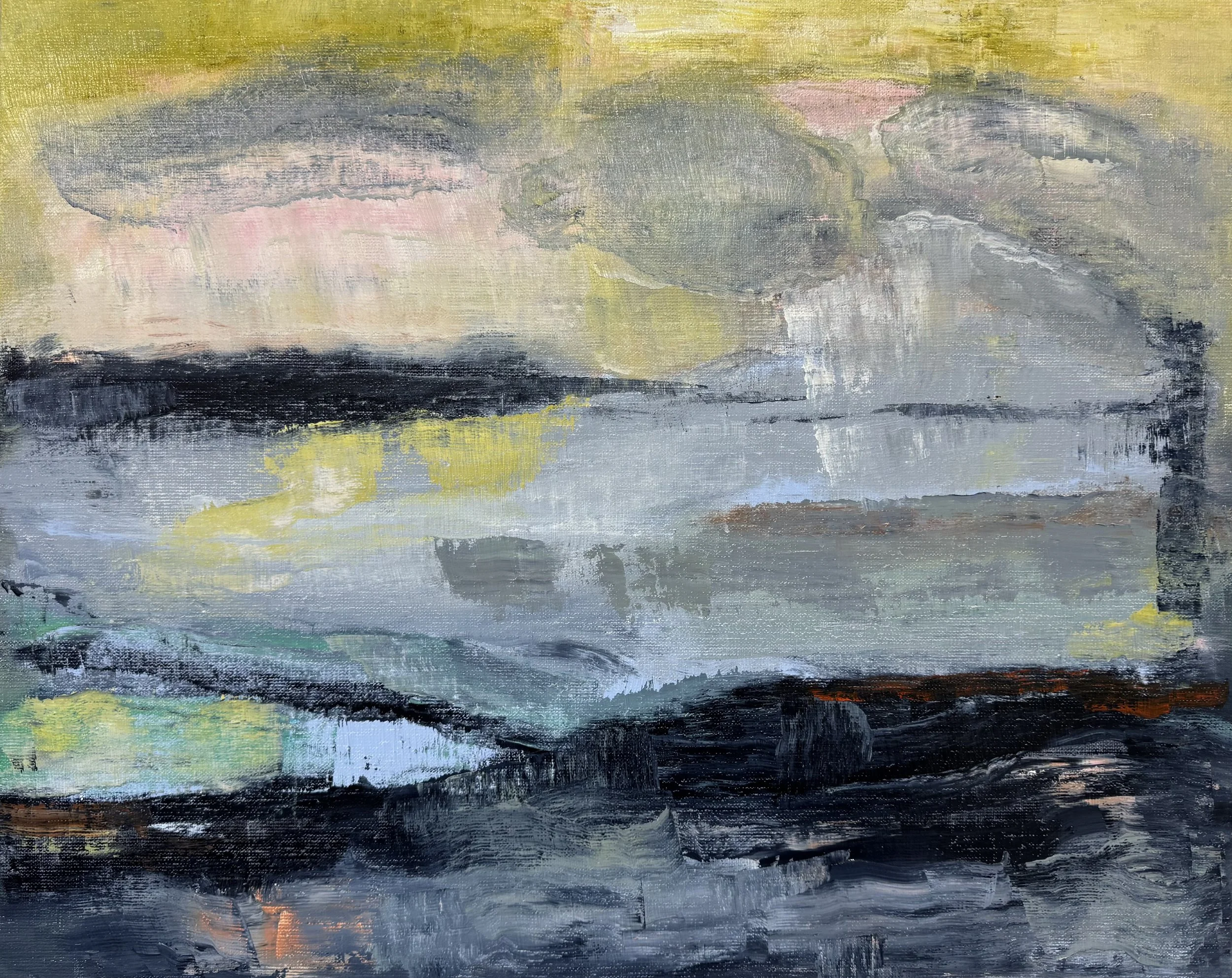 No House for the Light, 2025. Oil on linen - 40.5 x 51 cm