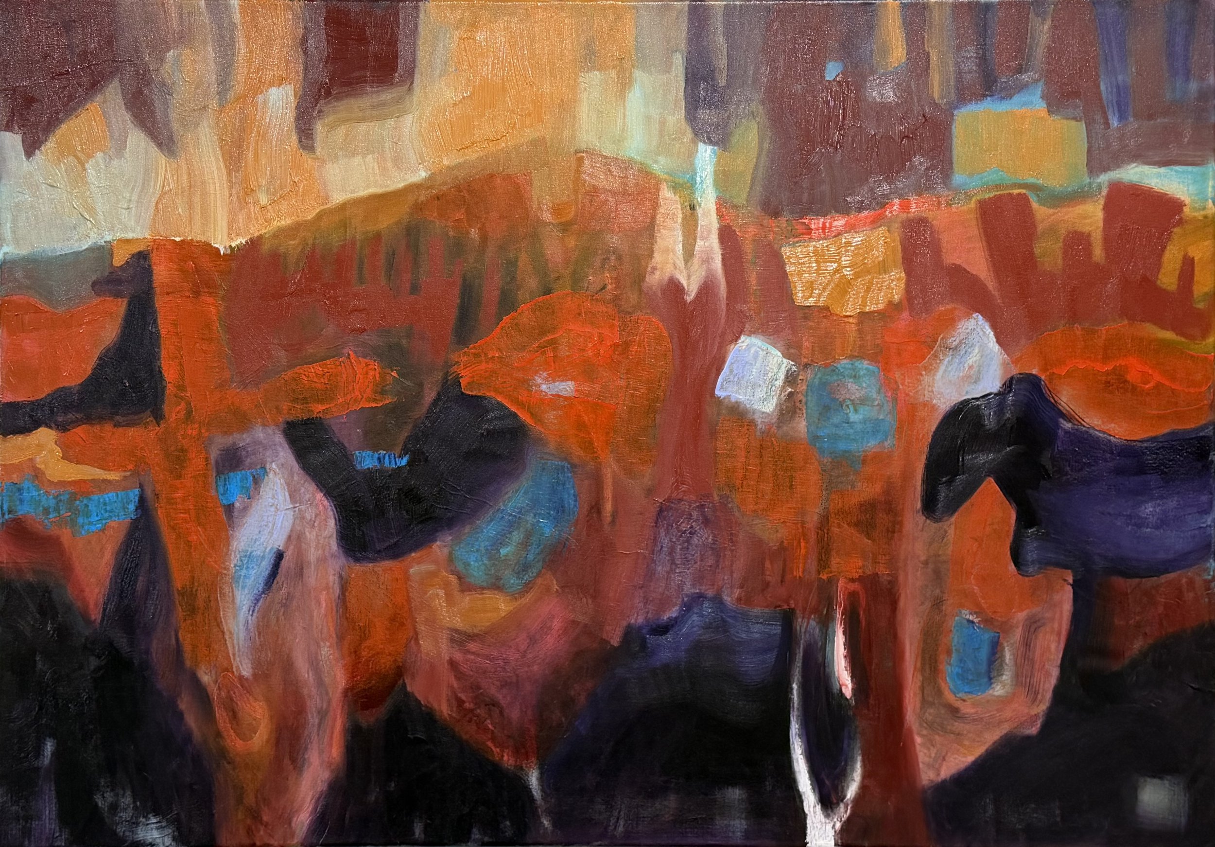 Land of Broken Water, 2026. Oil on canvas - 70 x 100 cm